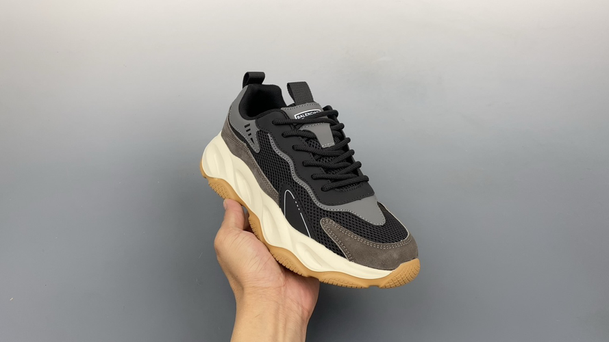 Balenciaga Runner Sneakers - Black and Grey Athletic Shoes