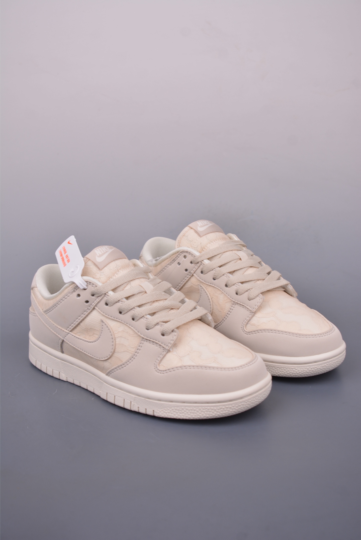 Nike SB Dunk Low White Pink Premium Leather Sneakers