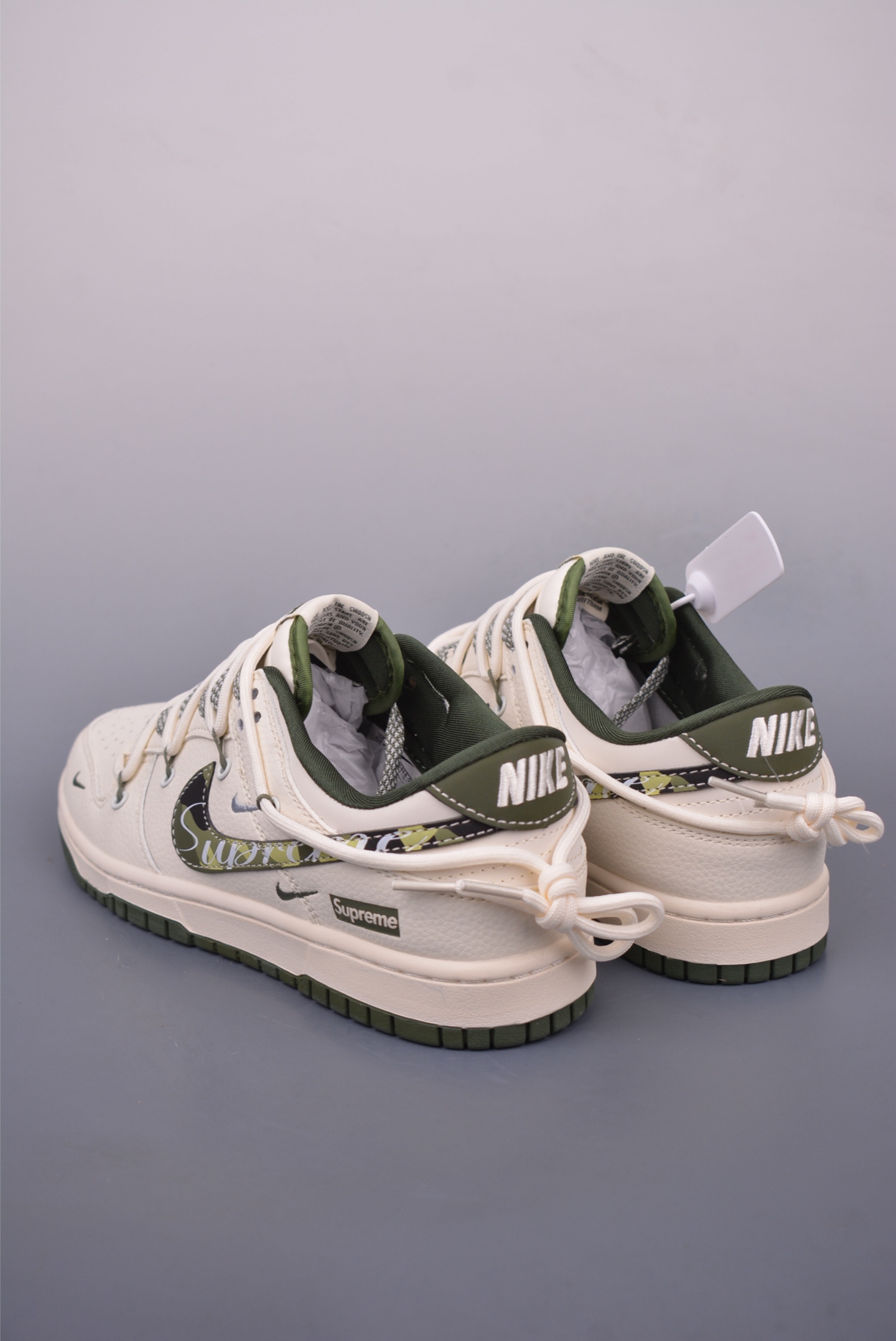 300 Nike SB Dunk Low Supreme联名 解构抽绳鞋带 DM6868-081