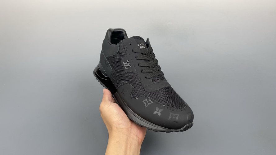 Louis Vuitton Archlight Black Leather Sneakers Retro Dad Style Shoes