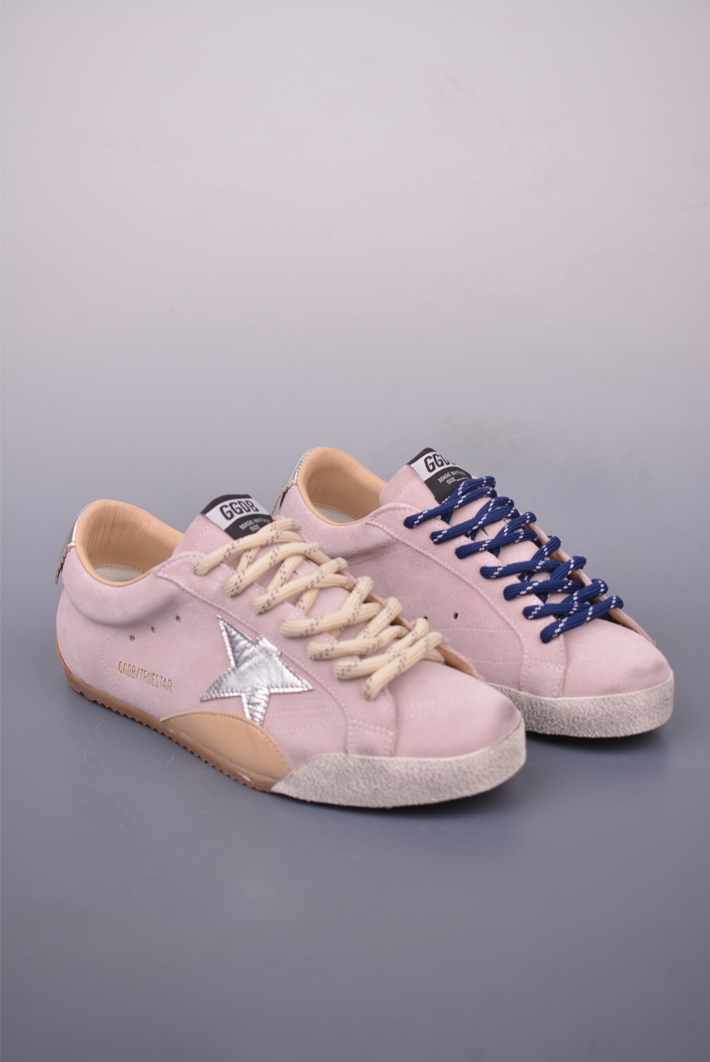 Golden Goose True Star Sneakers - Pink Suede with Silver Star Detail 1 i1747691777678 2249 0 0