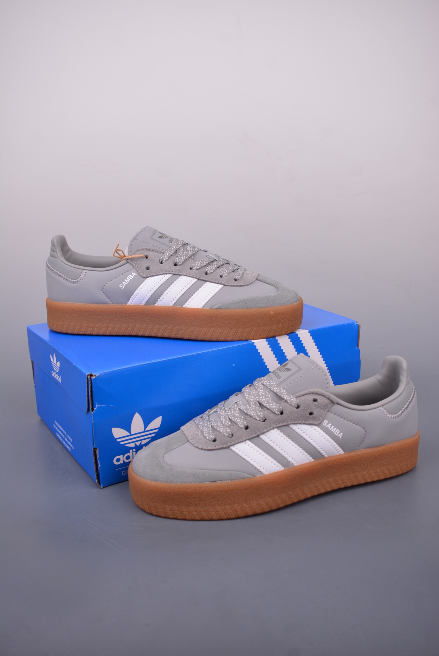 Adidas Samba Valentine Thick-Soled Casual Sneakers - Gray/White, Multiple Sizes 6 i1747692483076 3527 0 4