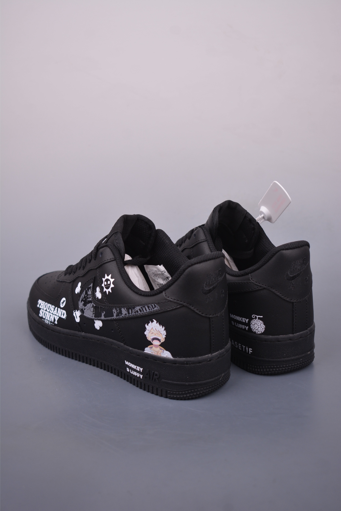 Nike Air Force 1 Low Custom "One Piece" Black Sneakers - Limited Edition 2 i1747692922905 3044 0 1