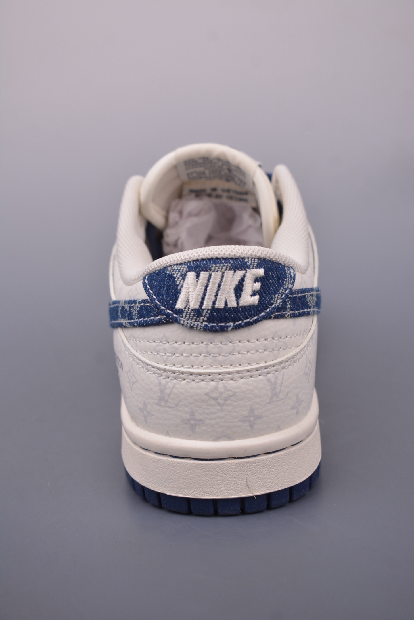 Louis Vuitton x Nike SB Dunk Low White Blue Denim Sneakers (Various Sizes) 4 i1747780286495 4012 0 3