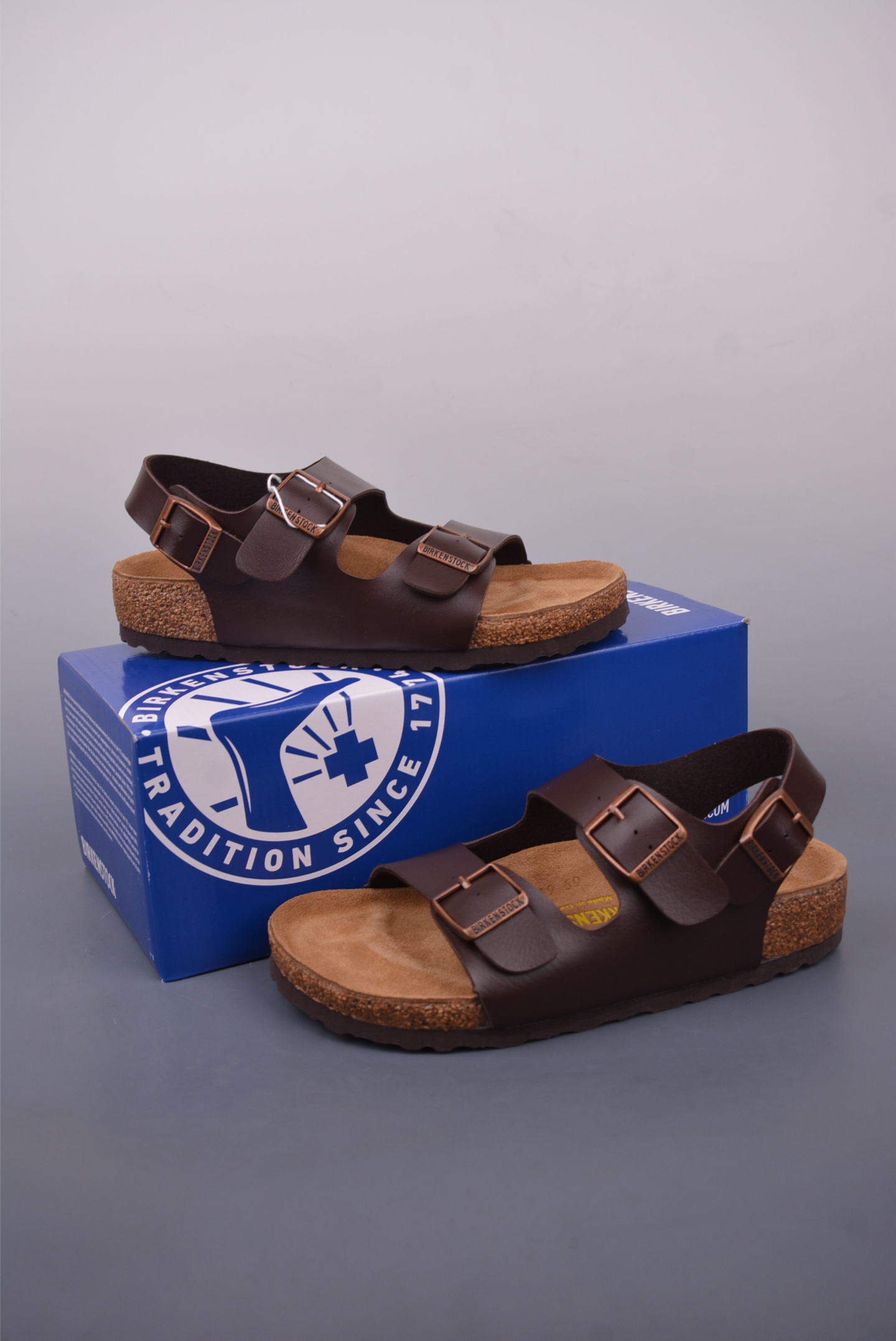 Birkenstock Milano Leather Sandals - Classic Style, Comfortable Cork Footbed 4 i1747780455333 431 0 3