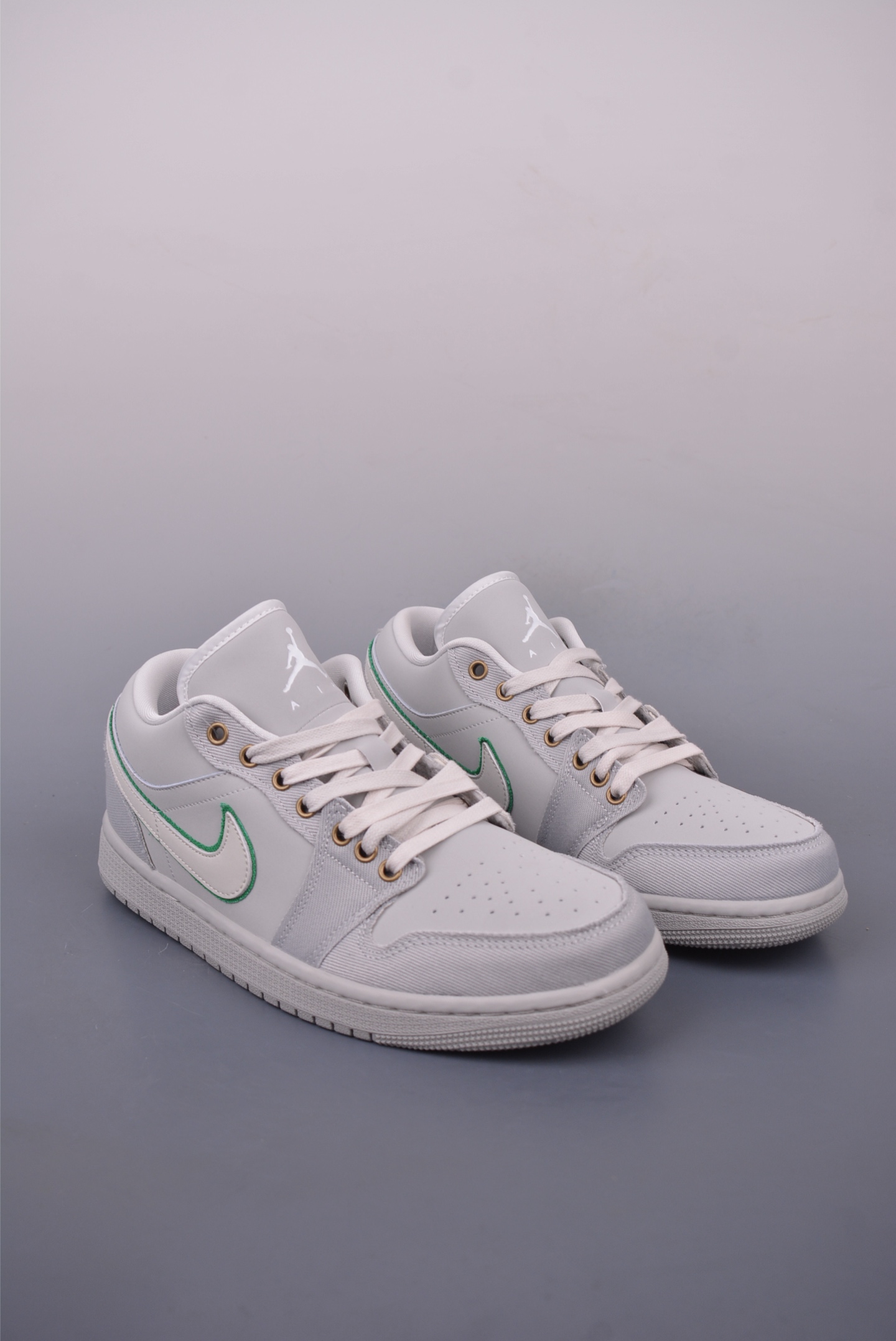 Air Jordan 1 Low Grey Green Casual Sneakers, Breathable, Comfortable, Stylish 2 i1747780997180 653 0 0