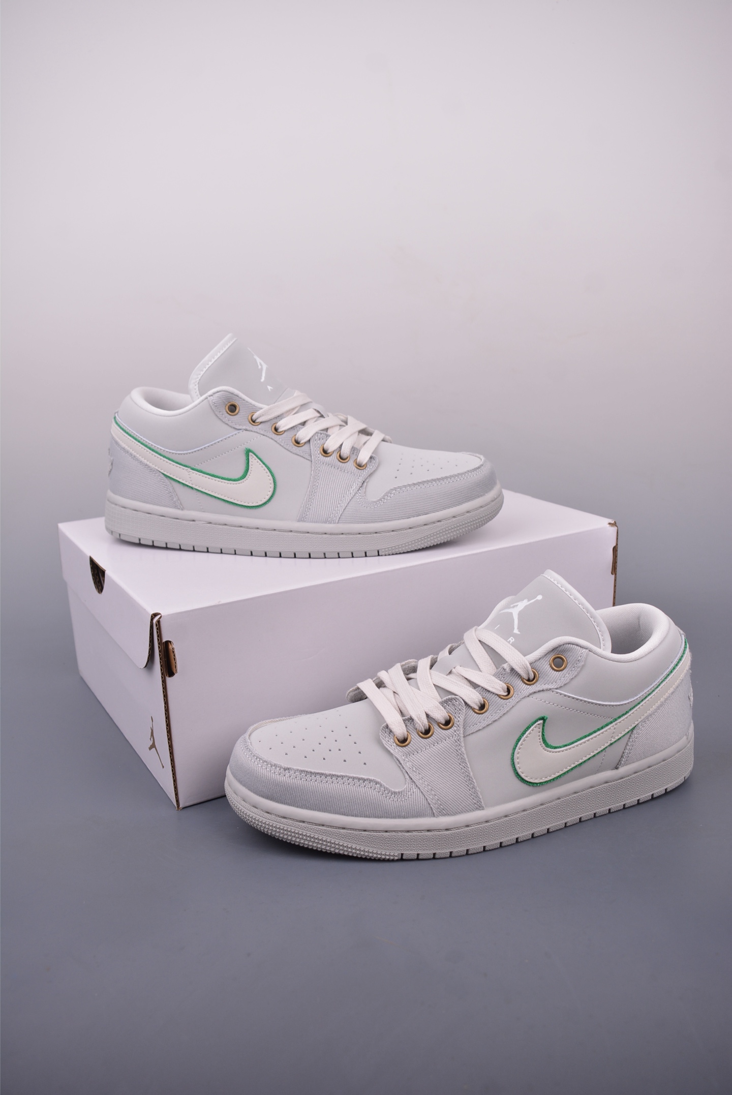 Air Jordan 1 Low Grey Green Casual Sneakers, Breathable, Comfortable, Stylish 6 i1747780999939 2240 0 4