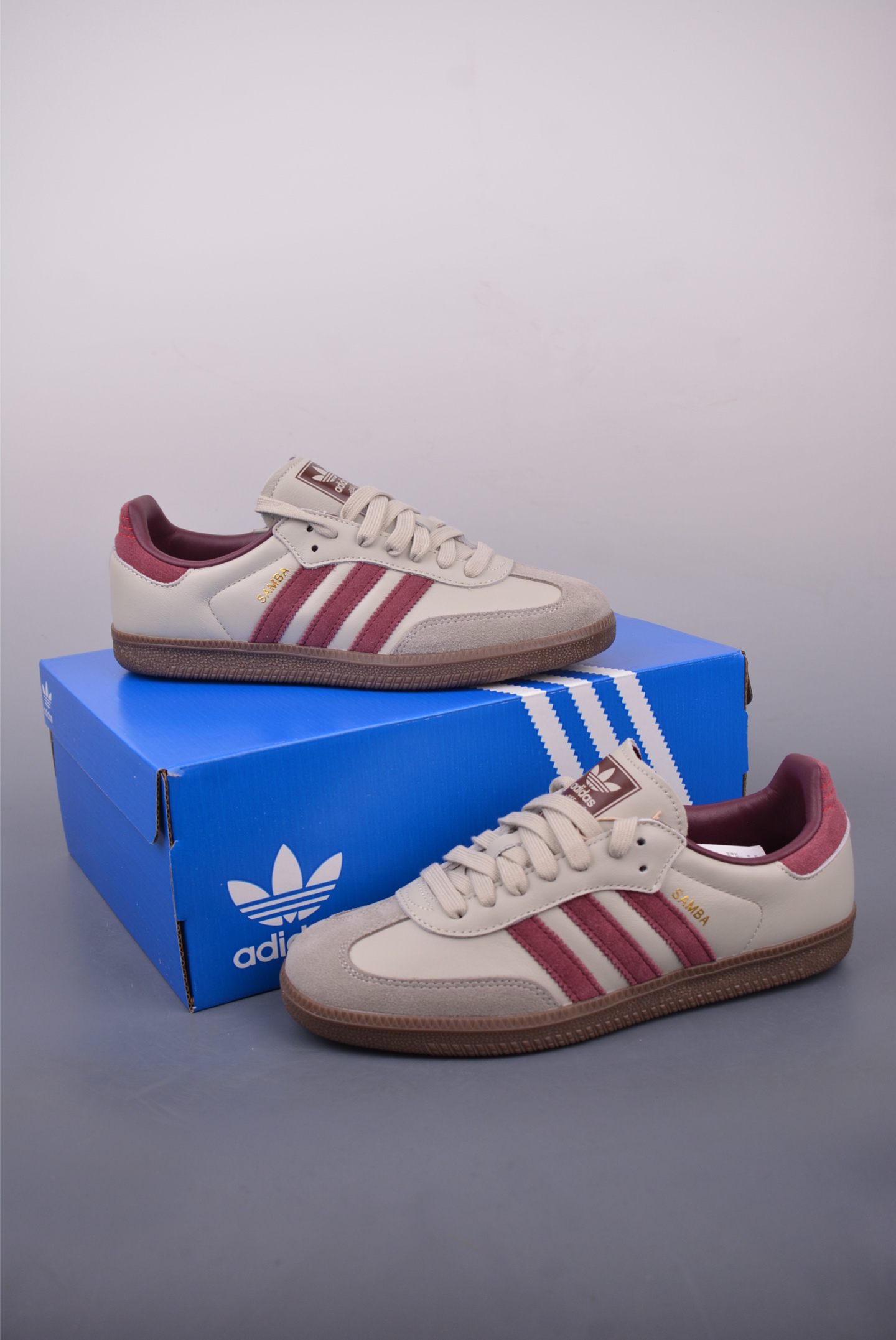 Adidas Samba OG Shoes - Beige/Burgundy - Retro Style, Ultimate Comfort 5 i1747781529100 5758 0 4