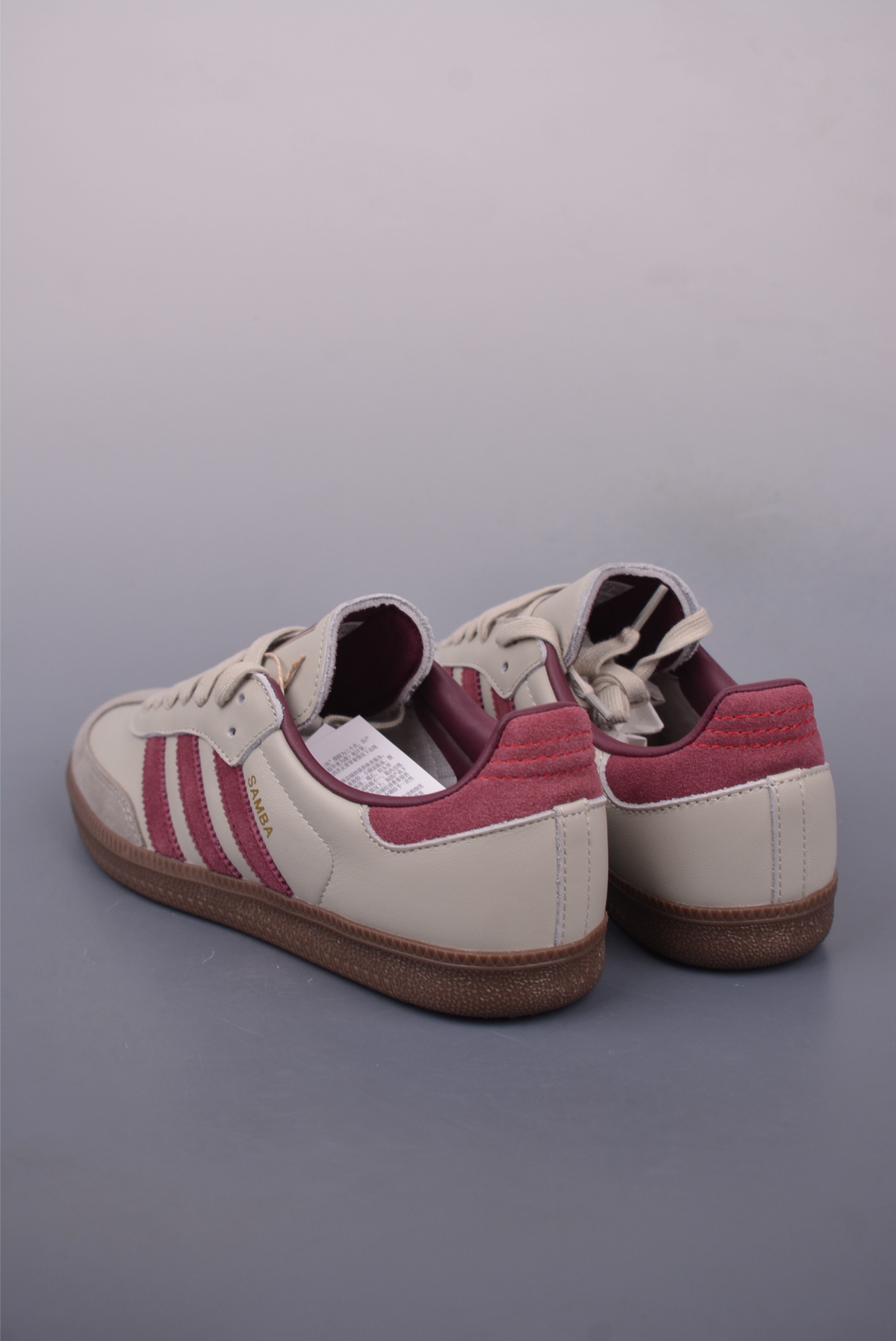 Adidas Samba OG Shoes - Beige/Burgundy - Retro Style, Ultimate Comfort 2 i1747781529136 3303 0 1