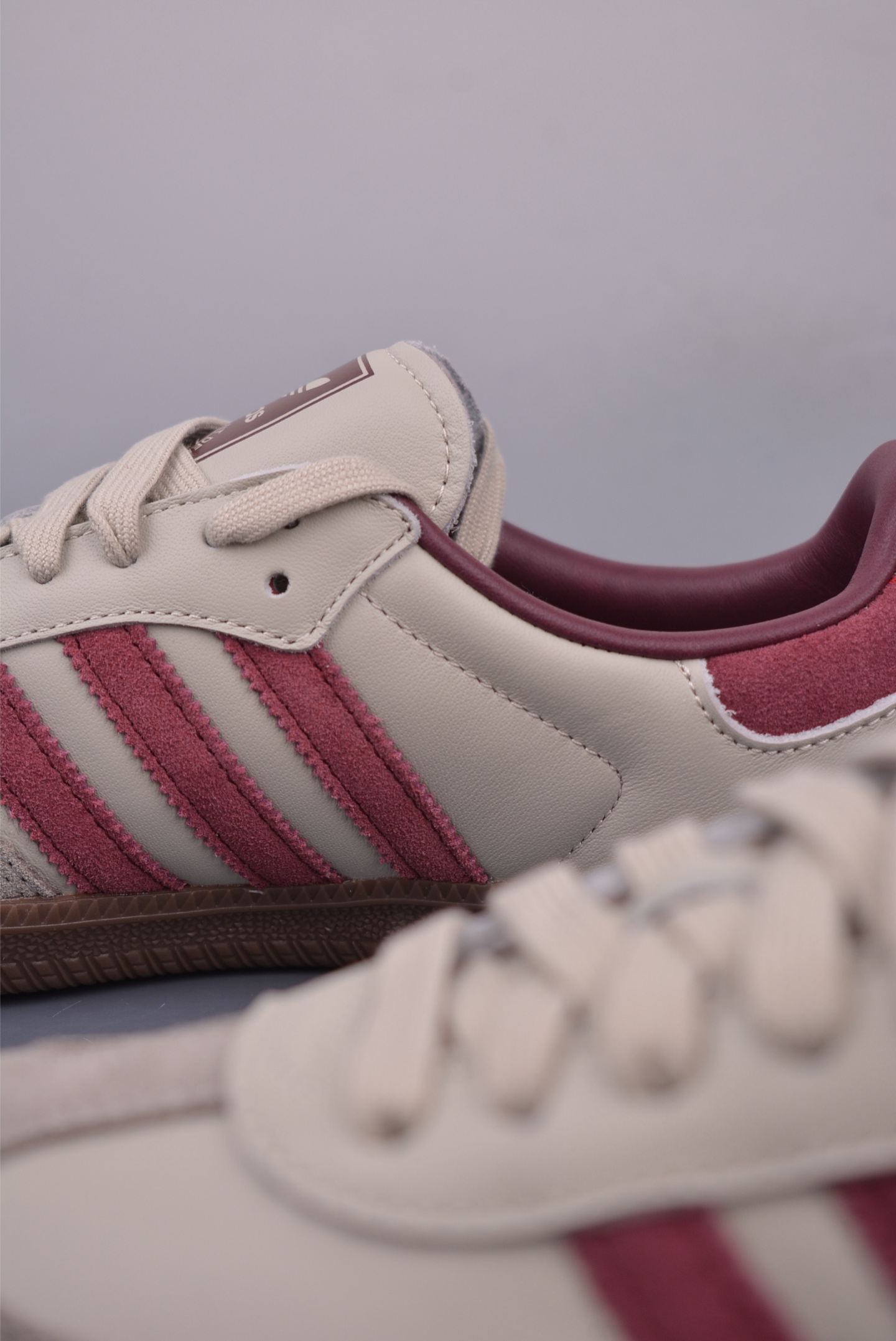 Adidas Samba OG Shoes - Beige/Burgundy - Retro Style, Ultimate Comfort 8 i1747781533156 1423 0 7