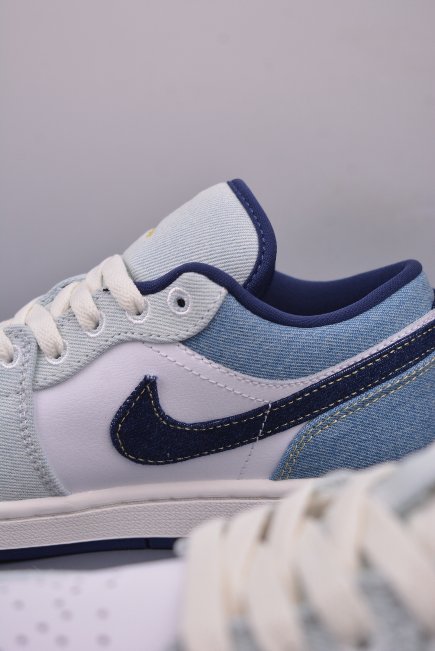 原装裸鞋级 市面最高工艺产物 Air Jordan 1 Low水洗牛仔 IH0648-141