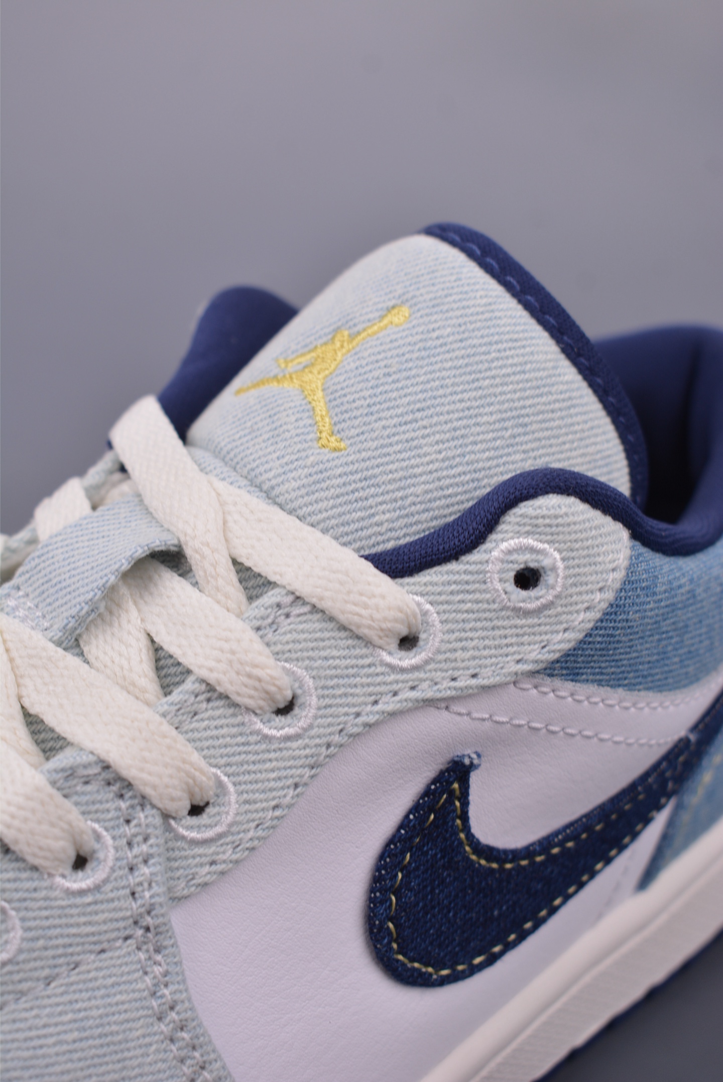 原装裸鞋级 市面最高工艺产物 Air Jordan 1 Low水洗牛仔 IH0648-141