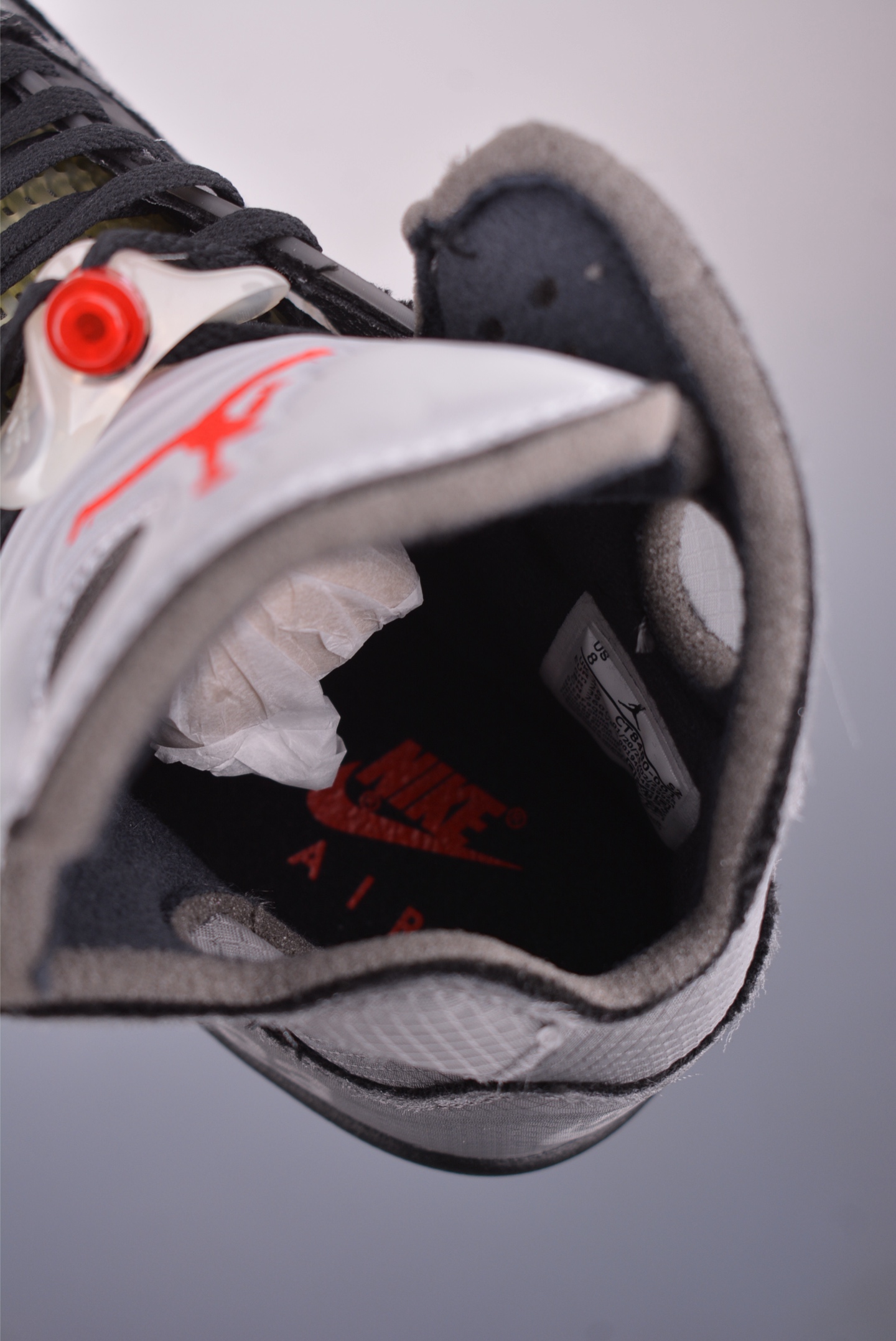 280 OFF-WHITE x Jordan Air Jordan 5 Retro SP 黑蝉翼 高帮复古篮球鞋 CT8480-001