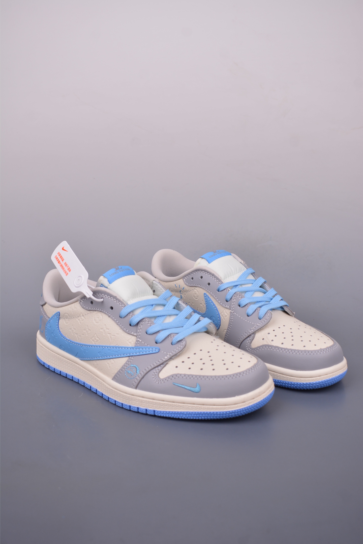 Fragment x Travis Scott x Lv Air Jordan 1 Low 三方联名倒钩 XS2024-059
