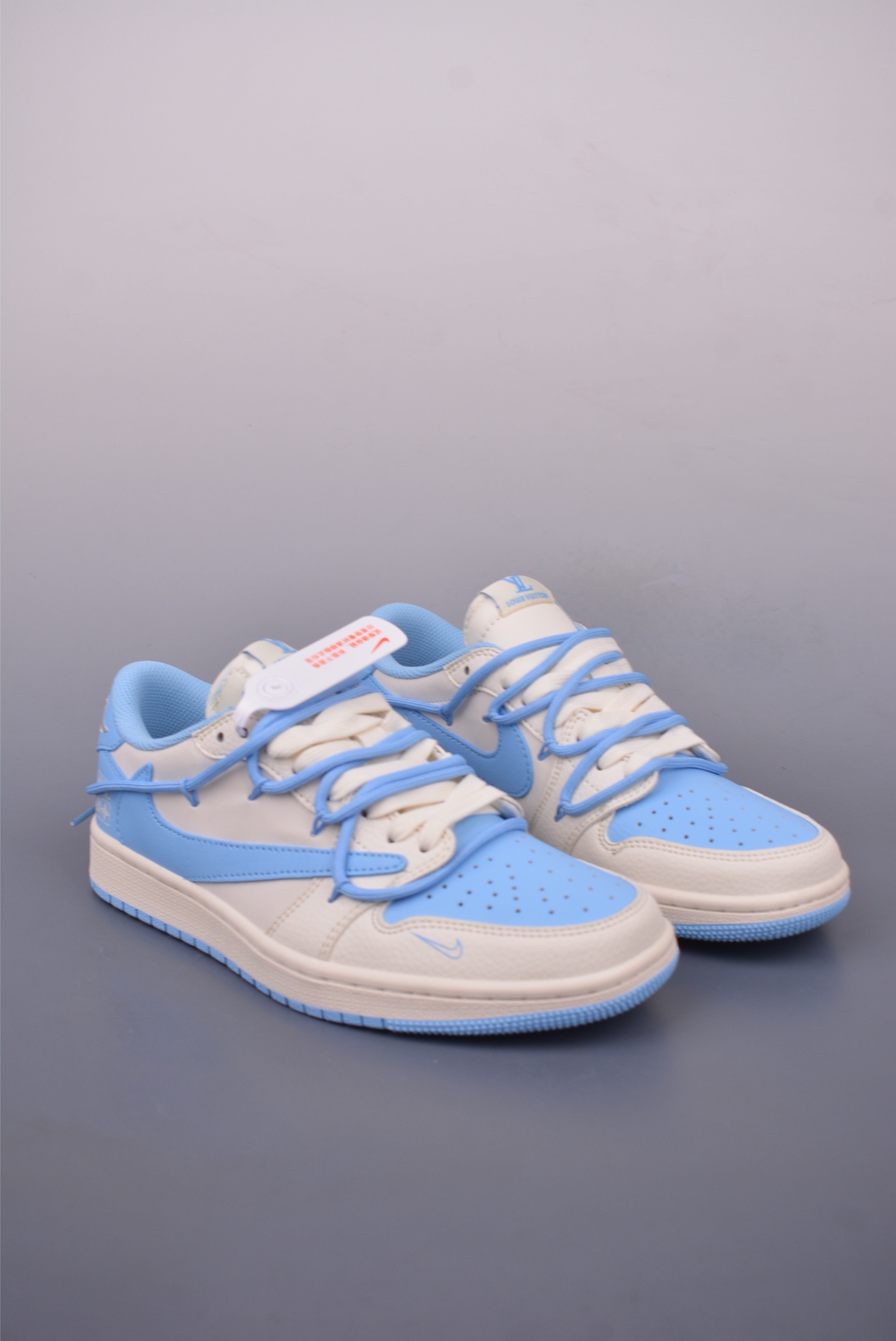 Fragment x Travis Scott x Lv 绑带解构 Air Jordan 1 Low 三方联名倒钩 DM6868-107