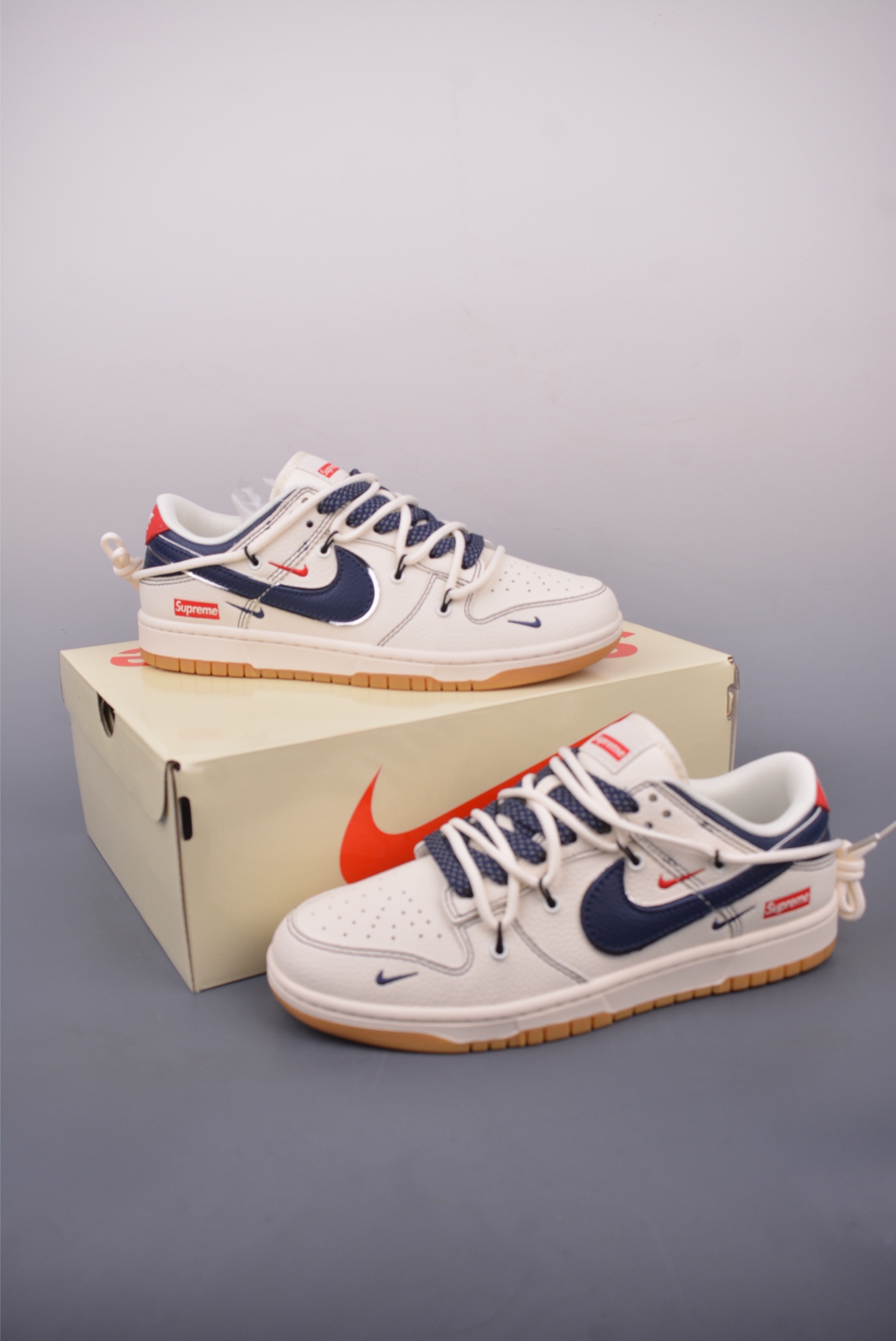 Nike SB Dunk Low Supreme联名 解构抽绳鞋带 FC1688-217