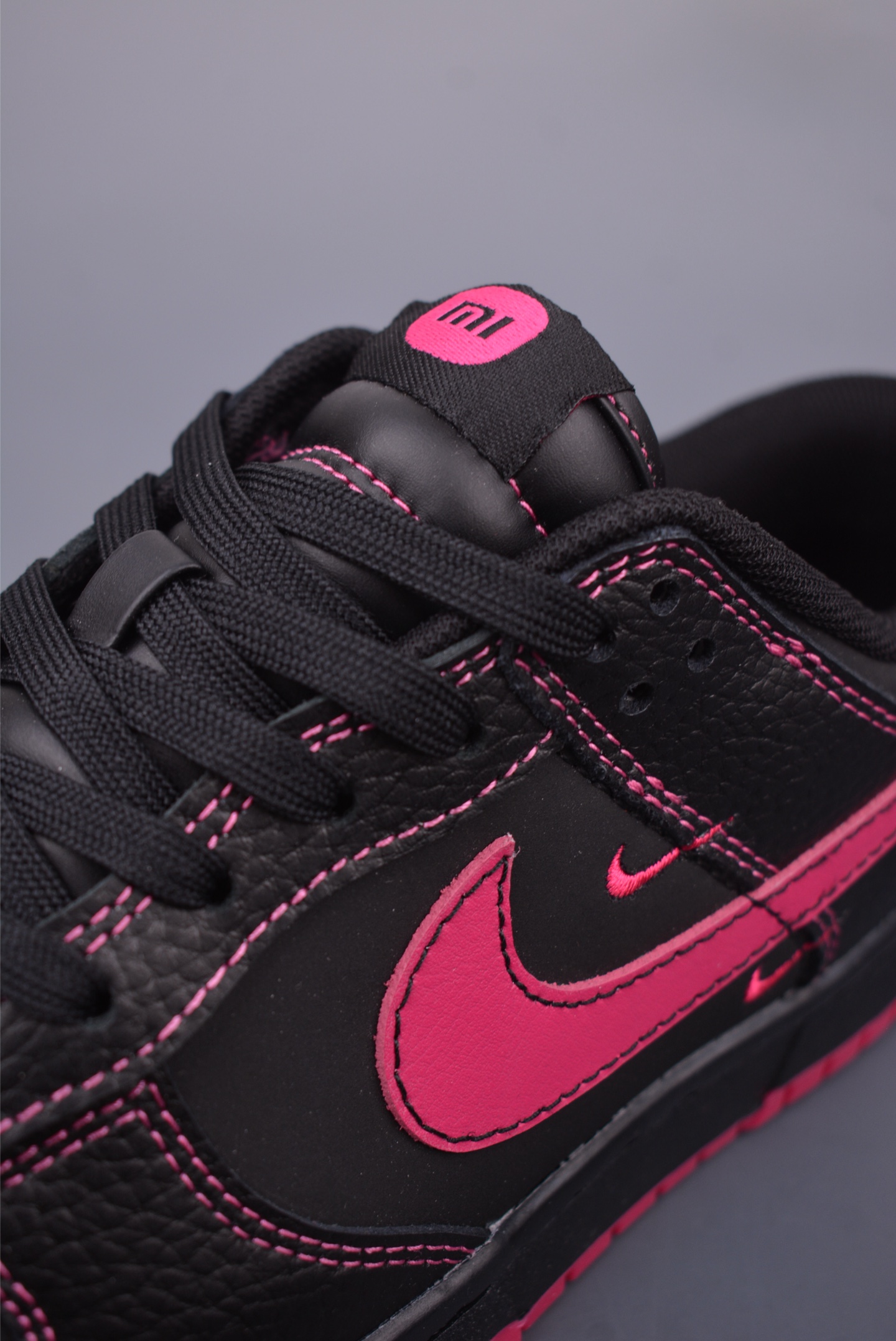 Nike SB Dunk Low DIY Sneakers - Black/Pink, Original Leather, Perfect Details 8 i1747866831531 2166 0 6