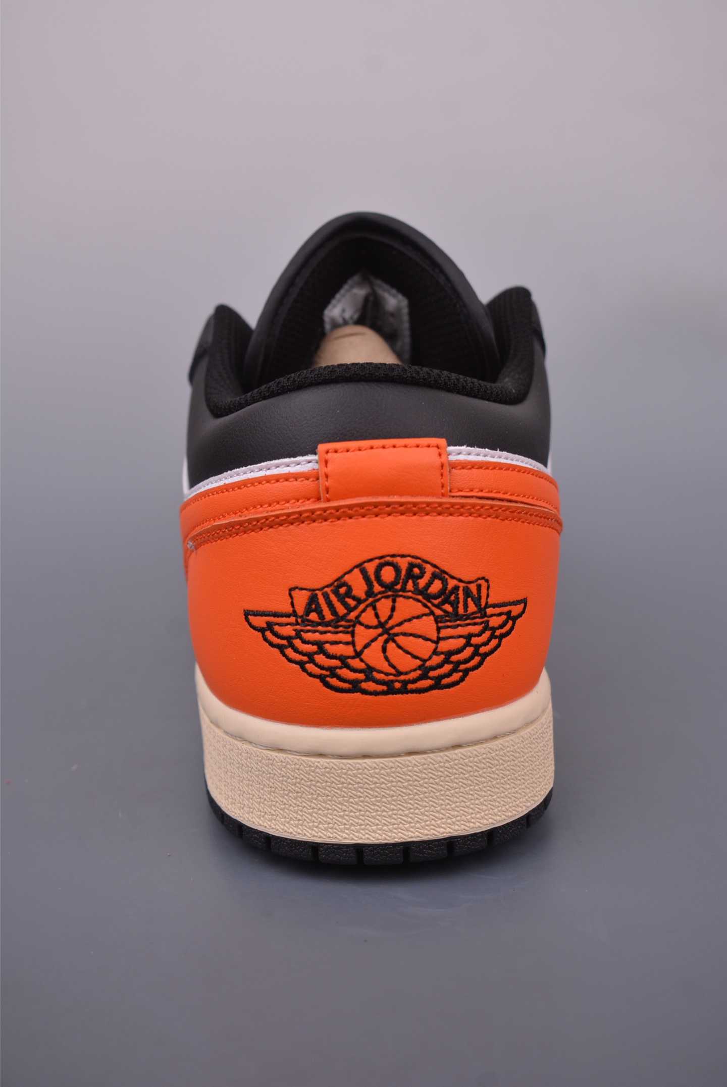 Air Jordan 1 Low Black/White/Orange Leather Basketball Shoes for Men 4 i1747941095676 5120 0 3