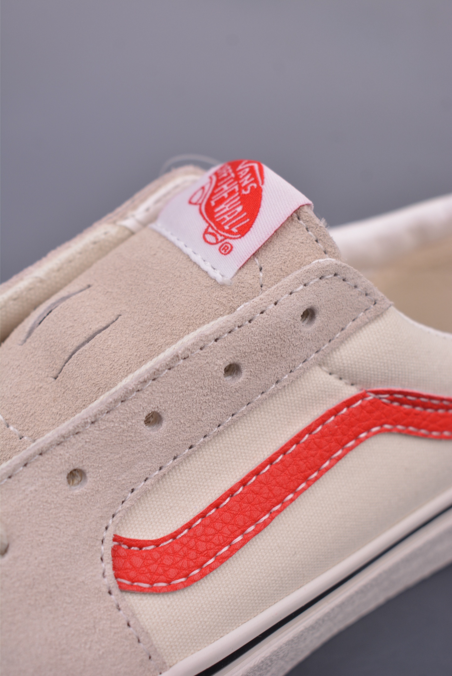 Vans SK8-Low White/Red Stripe Canvas Shoes - Low Top, Comfortable, Stylish 8 i1747941440625 4647 0 6