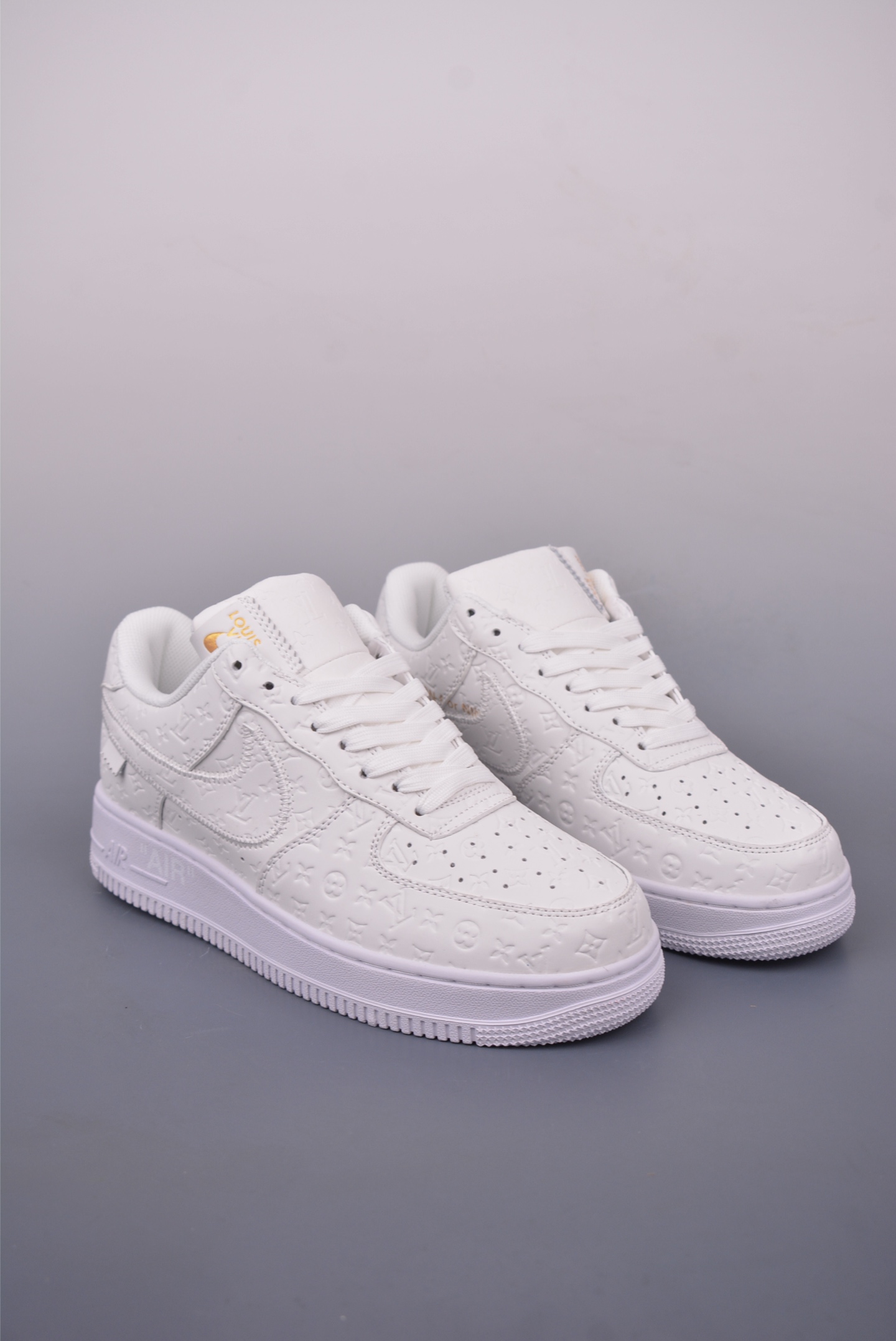 Nike Air Force 1 Low Louis Vuitton White Leather Sneakers