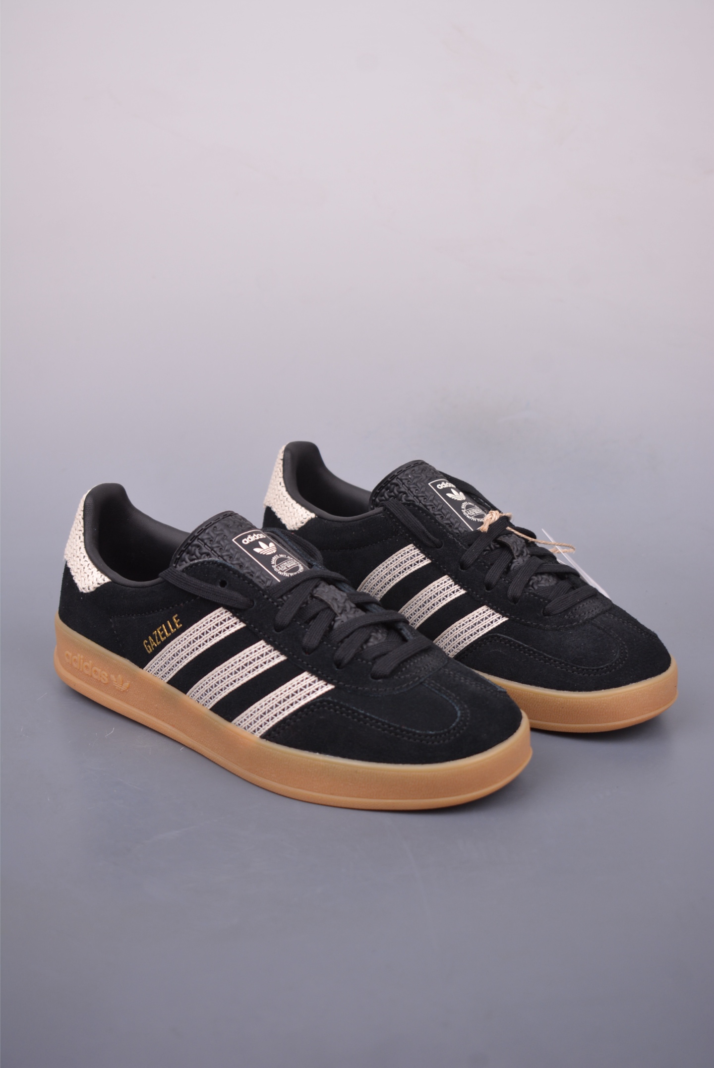 adidas Originals Gazelle INdoor 三叶草休闲防滑耐磨低帮板鞋 纯 JI2755