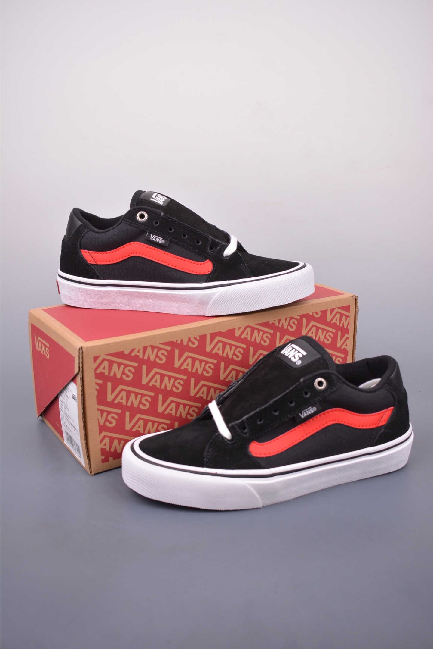 140 Vans Old Skool Faulkner 黑红 范斯官方 防滑轻便低帮休闲滑板鞋 VN000SJVPX8