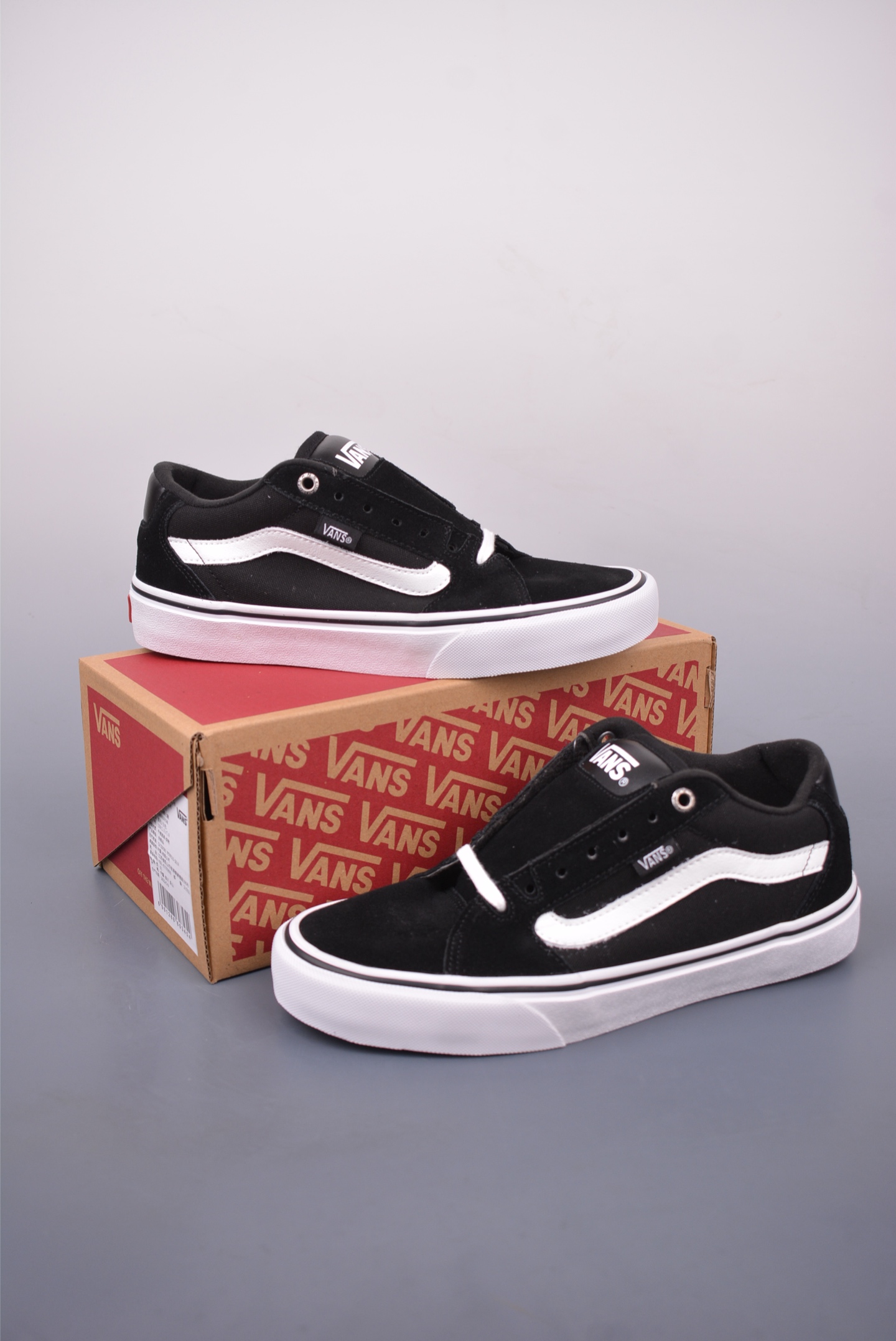Vans Old Skool Faulkner 黑白 范斯官方 防滑轻便低帮休闲滑板鞋 VN000SJVC4R