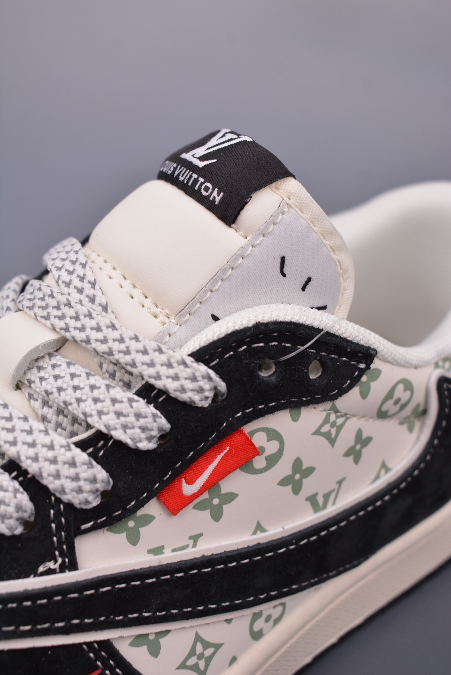 Fragment x Travis Scott x LV Air Jordan 1 Low 三方联名倒钩 YX5066-333