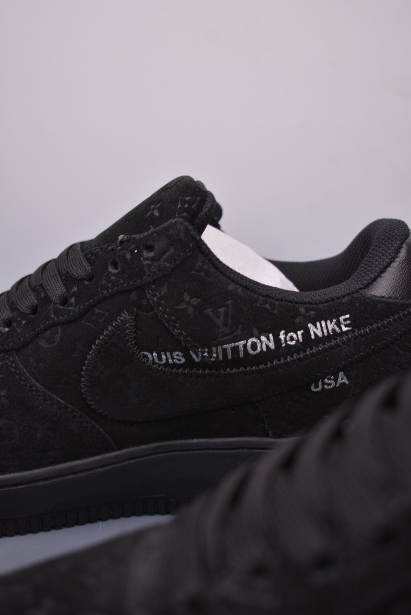 Nike Air Force 1 Low Louis Vuitton Black Suede Sneakers Size 40-46 9 i1748128176077 4488 0 7