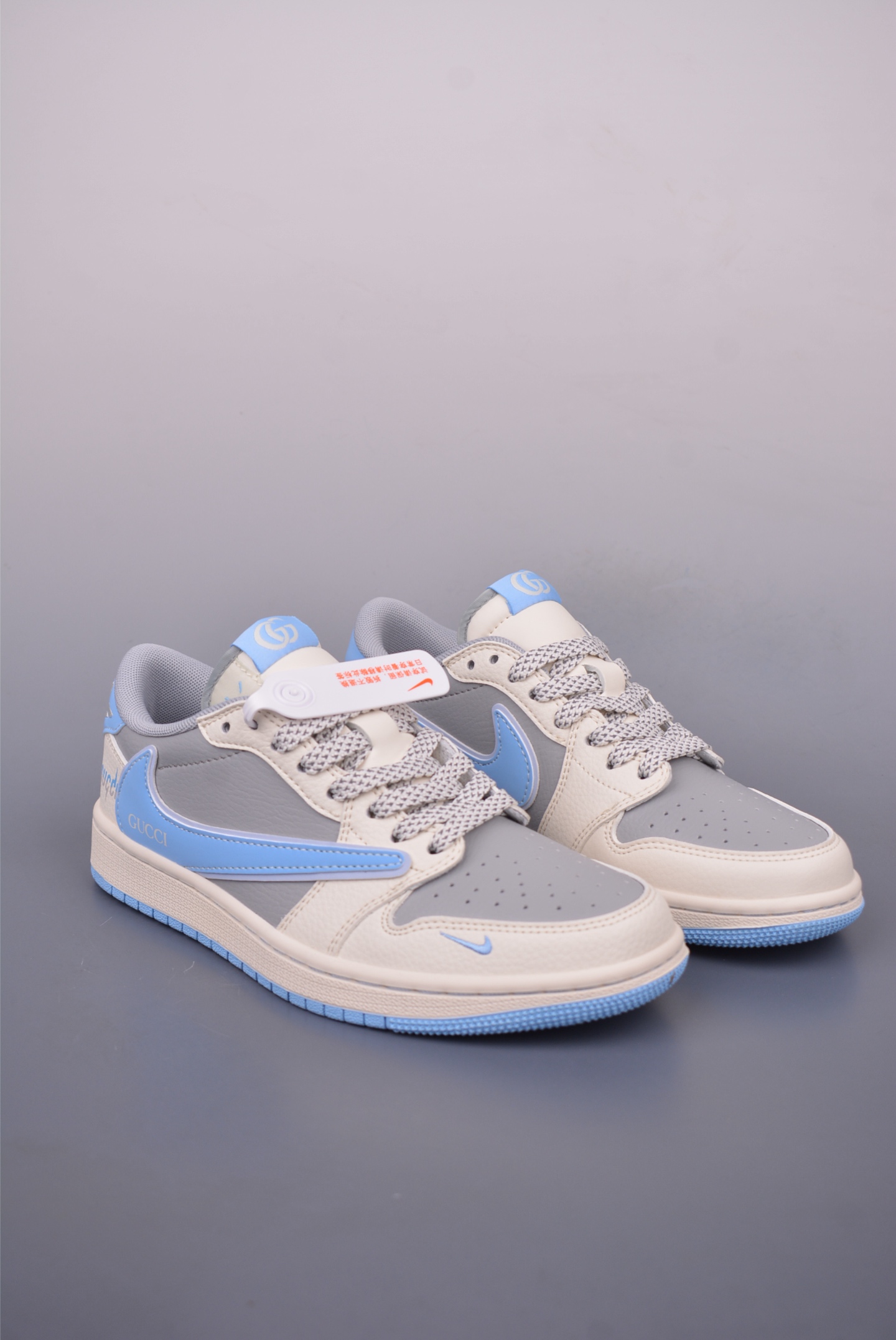 Fragment x Travis Scott x Gucci Air Jordan 1 Low 三方联名倒钩 HS8068-008