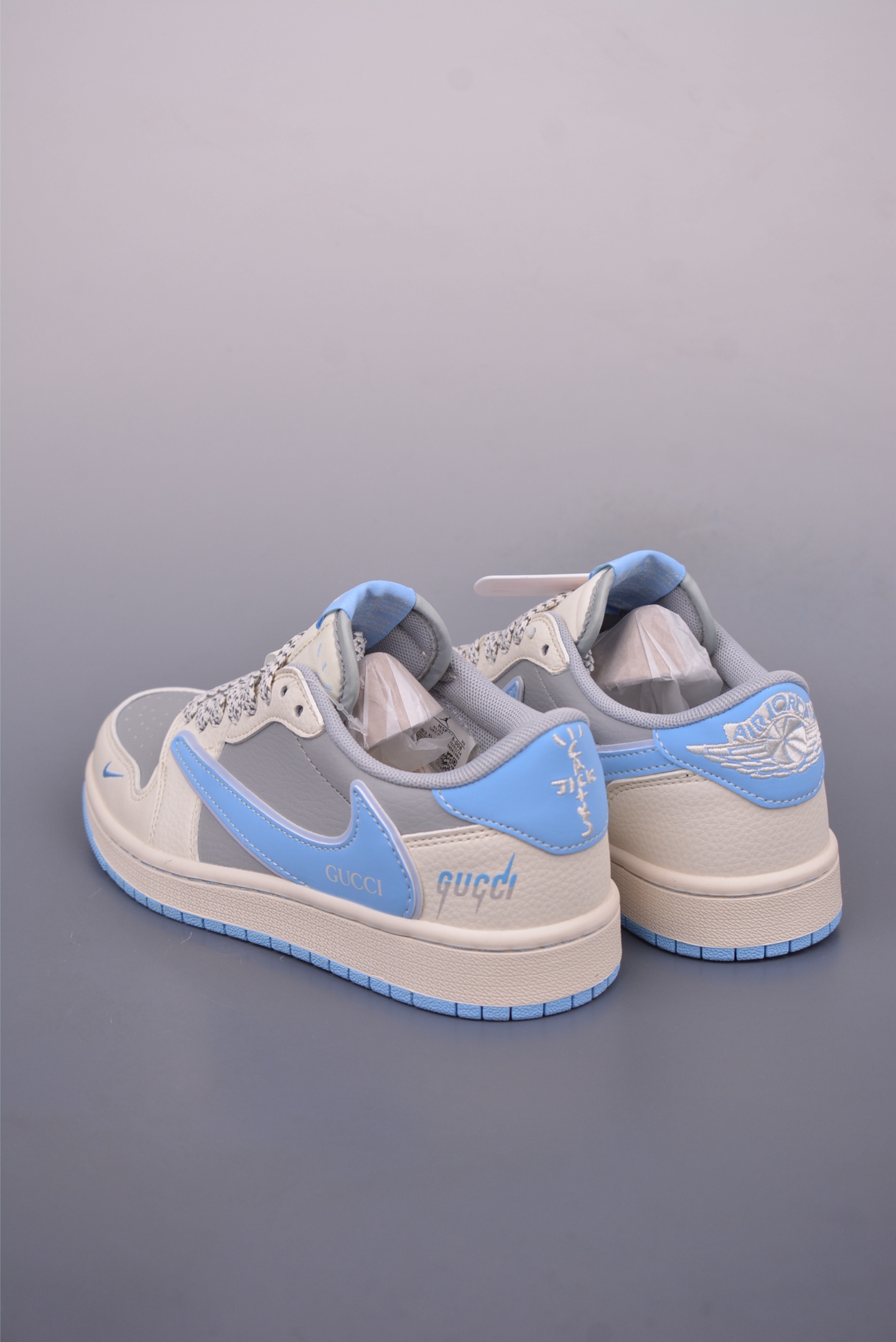 Fragment x Travis Scott x Gucci Air Jordan 1 Low 三方联名倒钩 HS8068-008