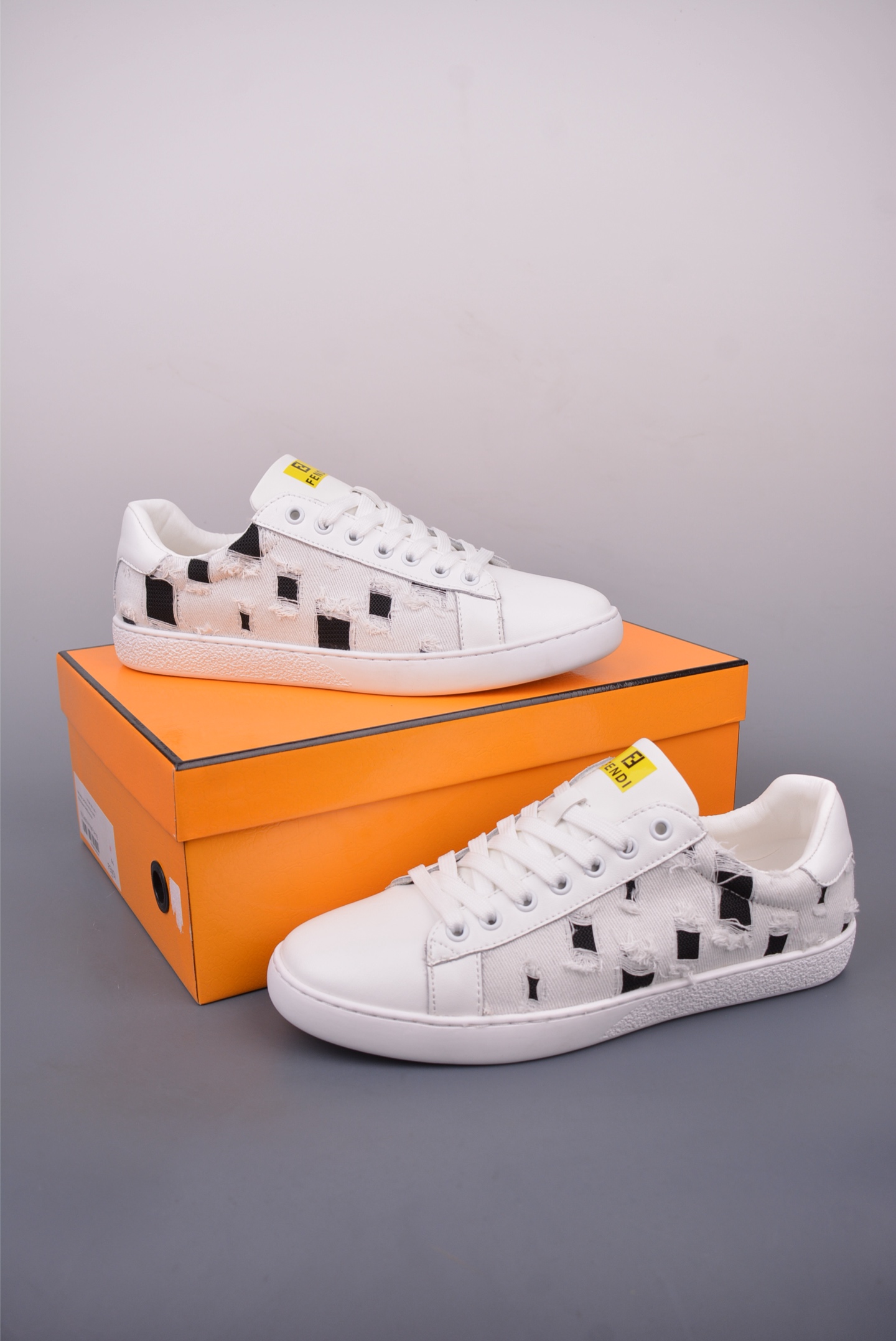 Fendi Men's Leather Low-Top Sneakers Casual Trendy Shoes -Size 39-44 6 i1748214078992 5295 0 4