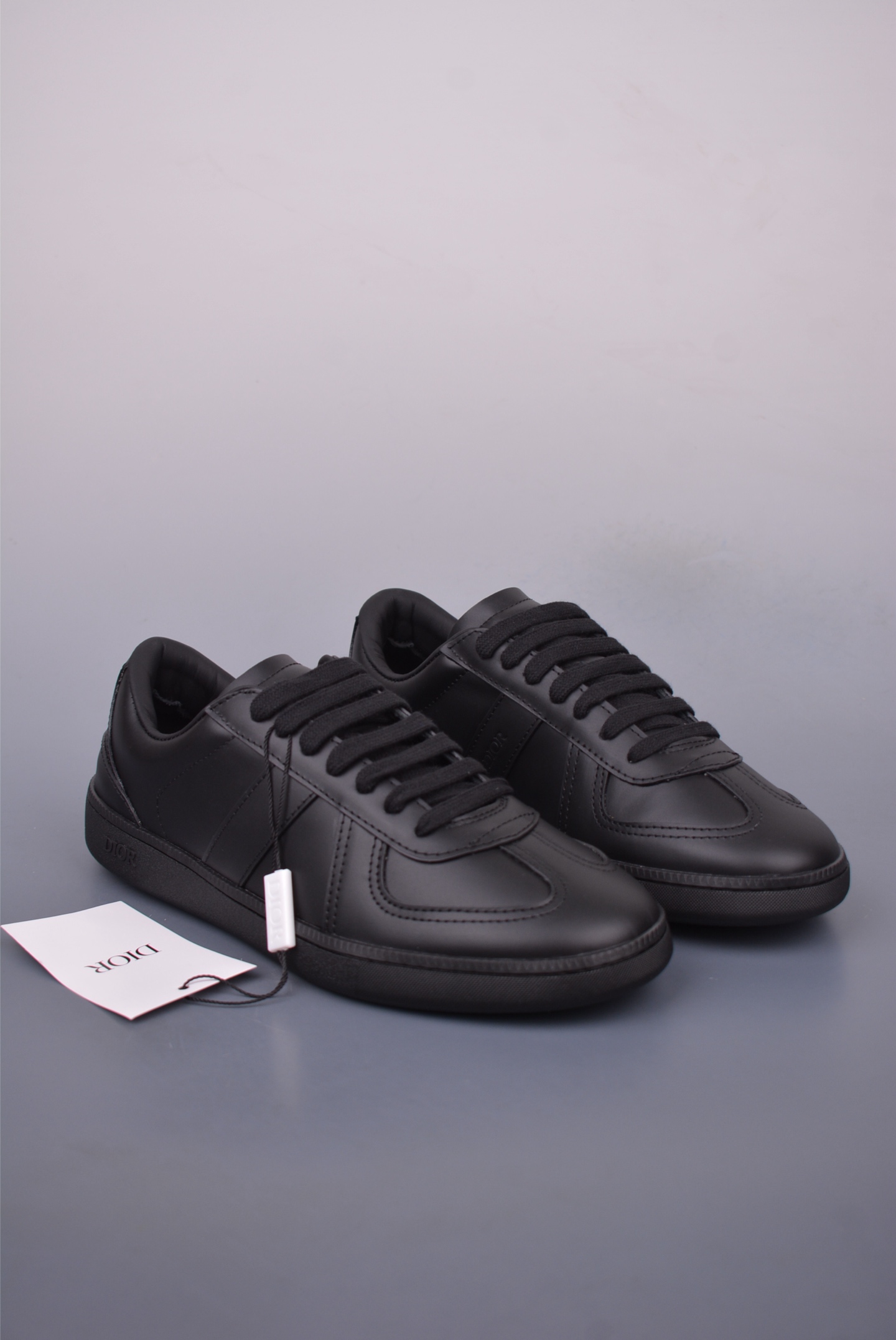 Dior Matchpoint Leather Sneakers - Round Toe Lace-Up, Black, Sizes 38-45 1 i1748214345340 9891 0 0