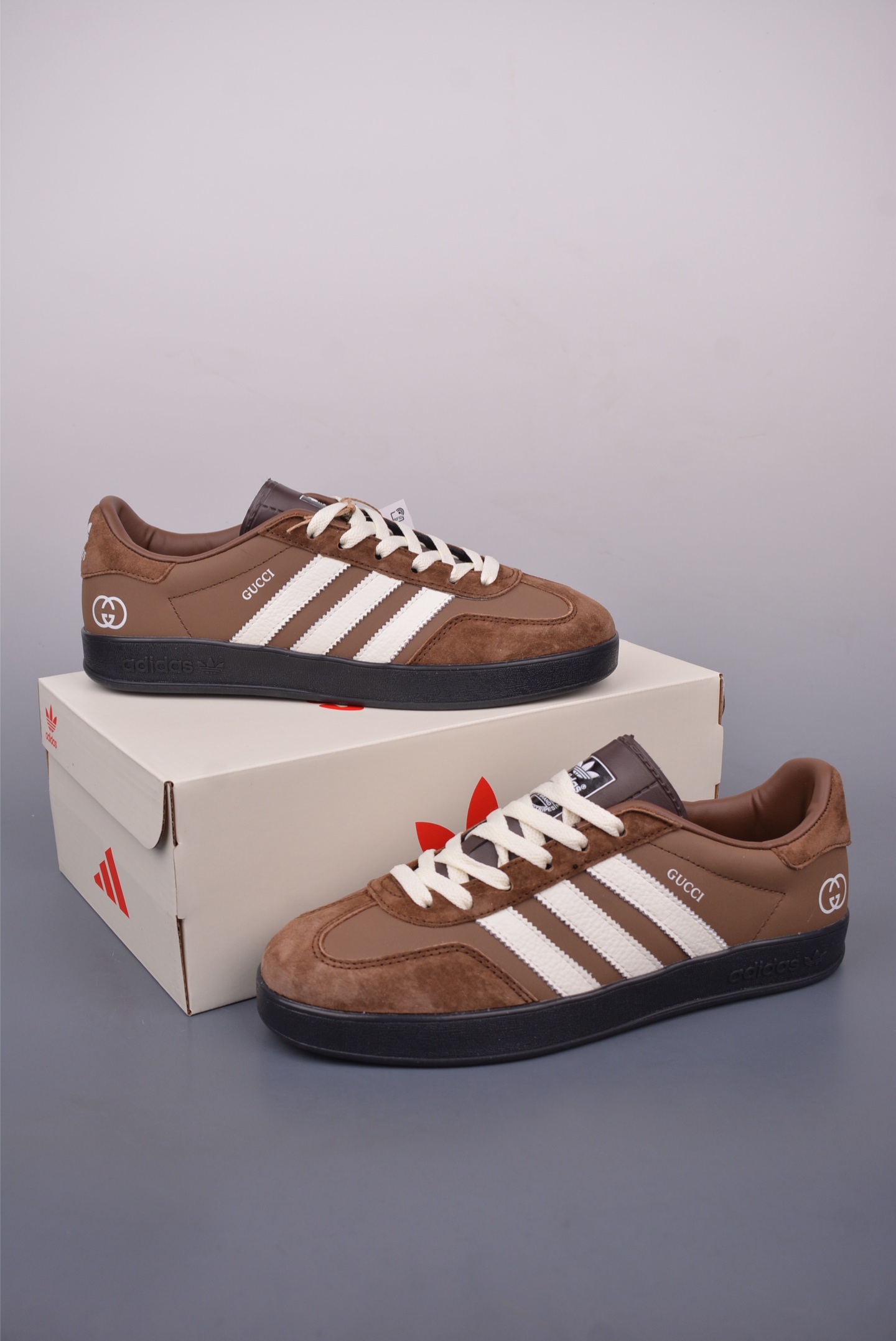 Adidas Samba OG x Gucci Brown Leather Sneakers - Retro Samba Shoes 6 i1748214681674 2638 0 4