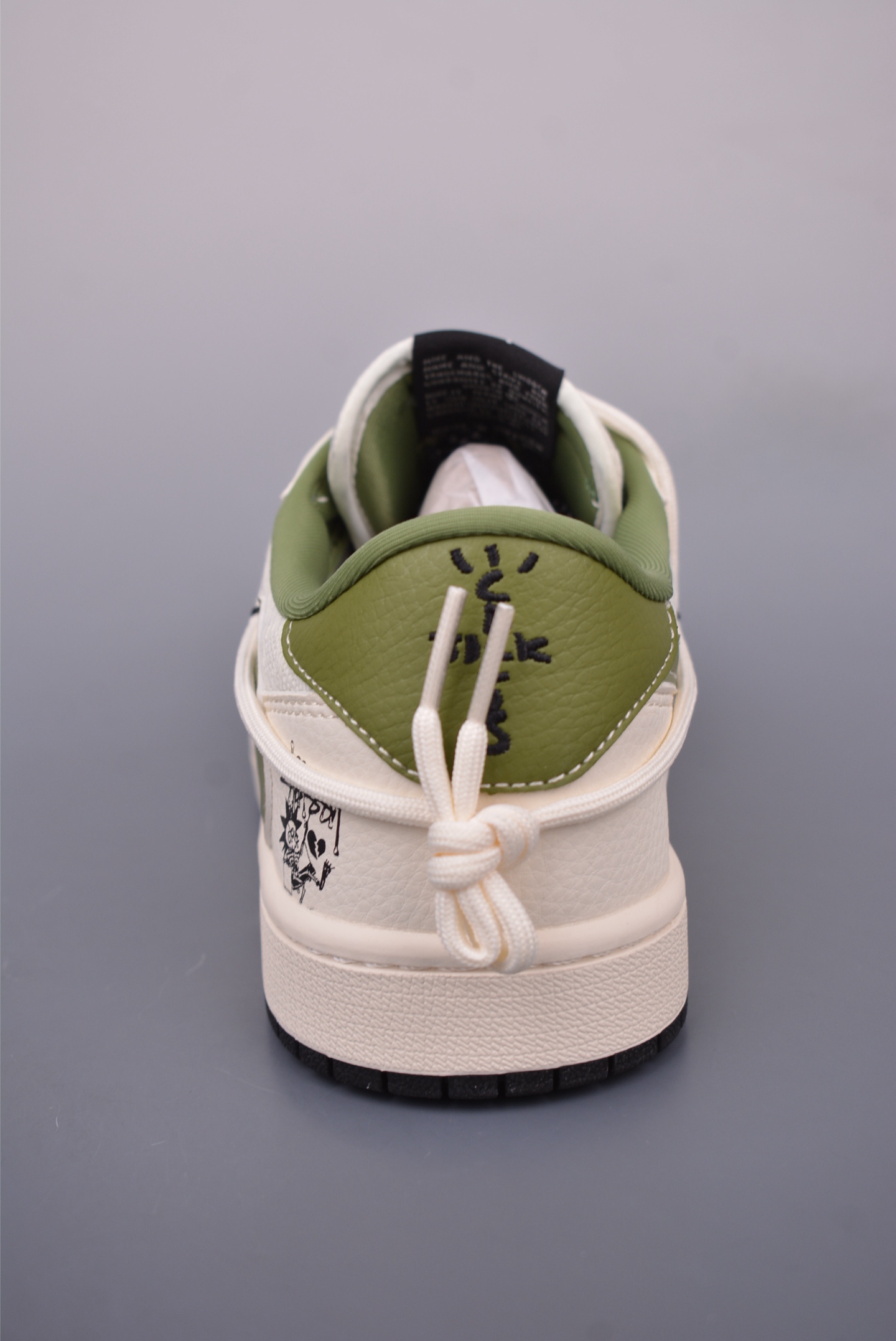 Fragment x Travis Scott x 克罗心 绑带解构 Air Jordan 1 Low 三方联名倒钩 DM6868-104