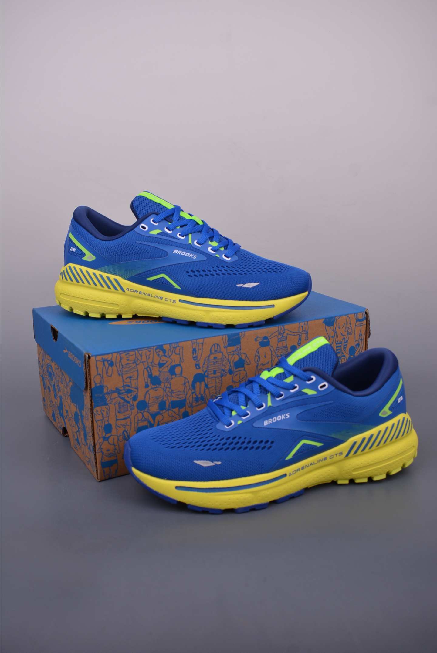 Brooks Glycerin 19: Lightweight, Breathable Running Shoes for Men - Blue/Yellow 6 i1748303199991 9399 0 4
