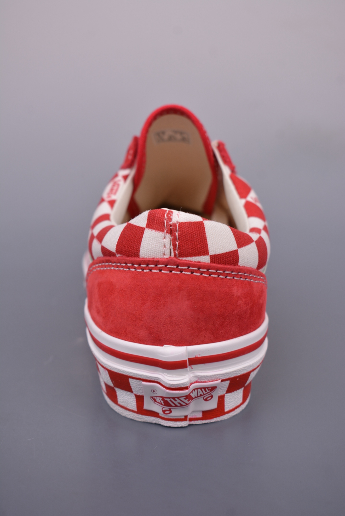 Vans Old Skool 36 LX-BMX 官方新款 白红棋盘格休闲帆布鞋 VN000D57ERY