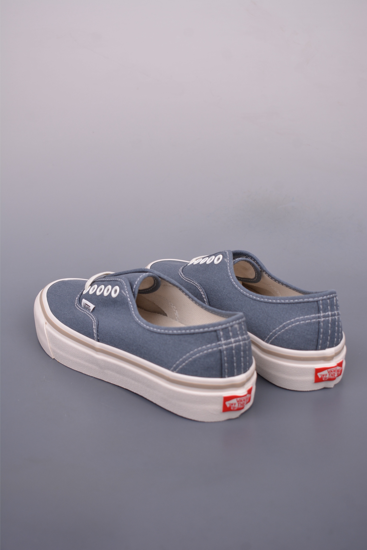 Vans MTE Authentic Reissue 44 小地球系列 水洗牛仔蓝硫化帆布鞋 VN000CW2RV2