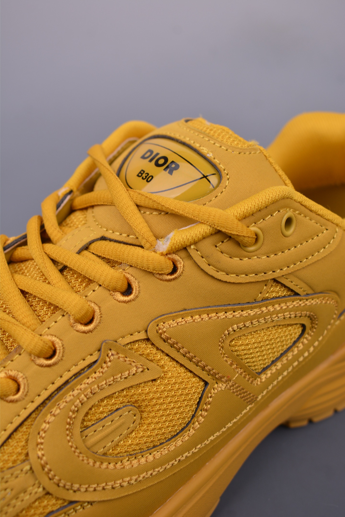 Dior B30 Casual Sneakers, Yellow Mesh and Technical Fabric with Reflective CD30 8 i1748387172219 9418 0 6