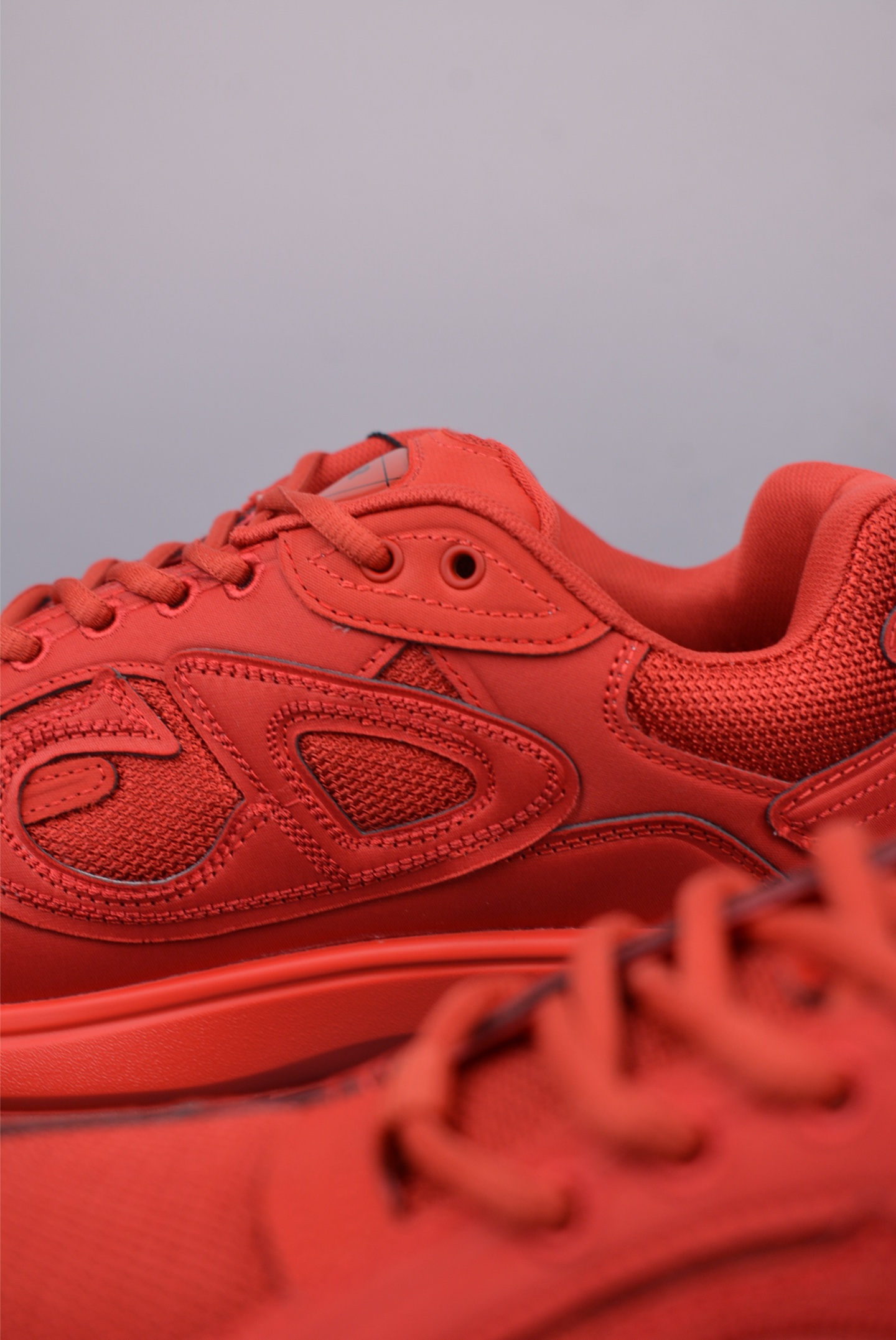 Dior B30 Sneakers - Tech Fabric with Reflective CD30 Signature - Red 8 i1748387225496 7674 0 7