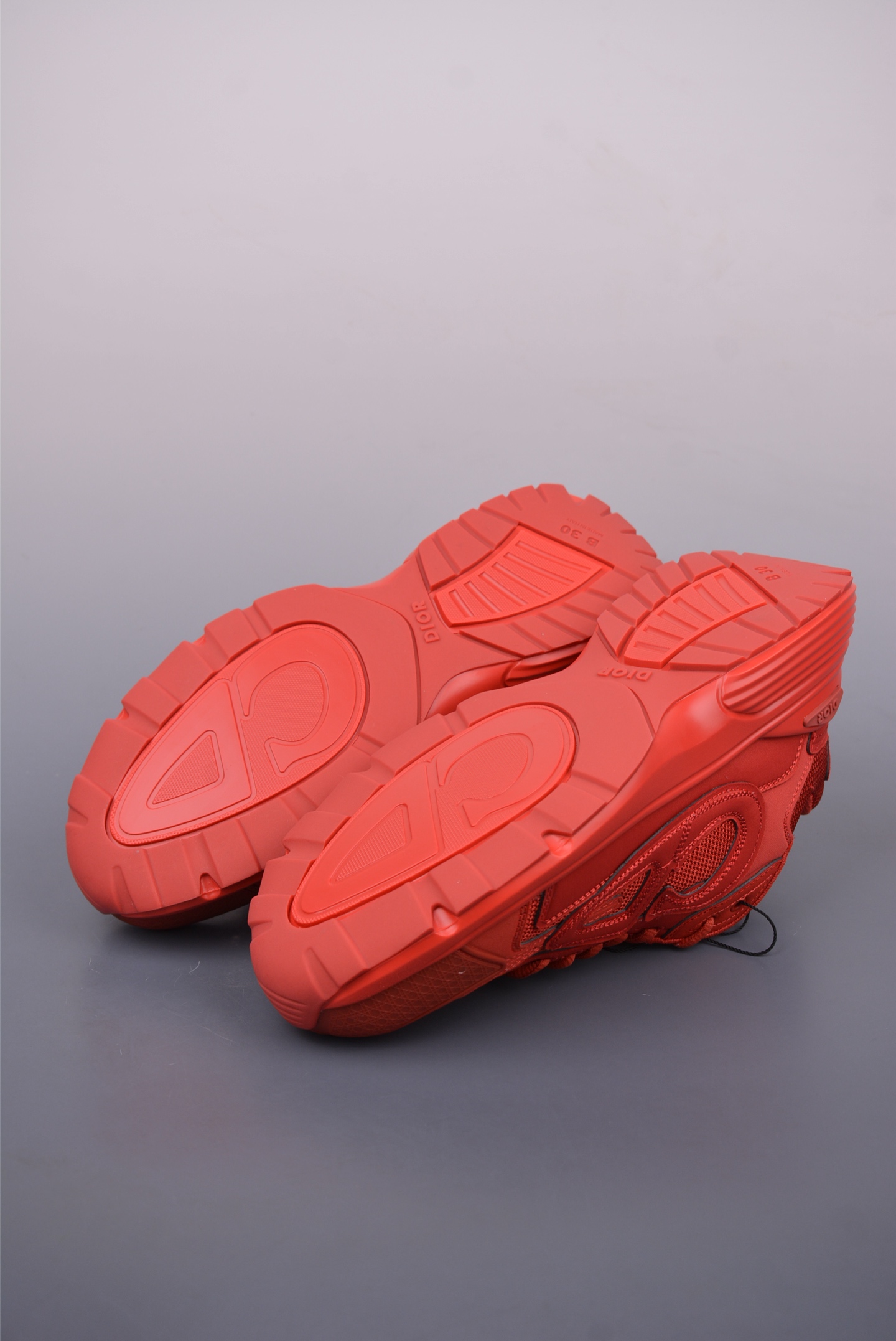 Dior B30 Sneakers - Tech Fabric with Reflective CD30 Signature - Red 3 i1748387227913 7335 0 2