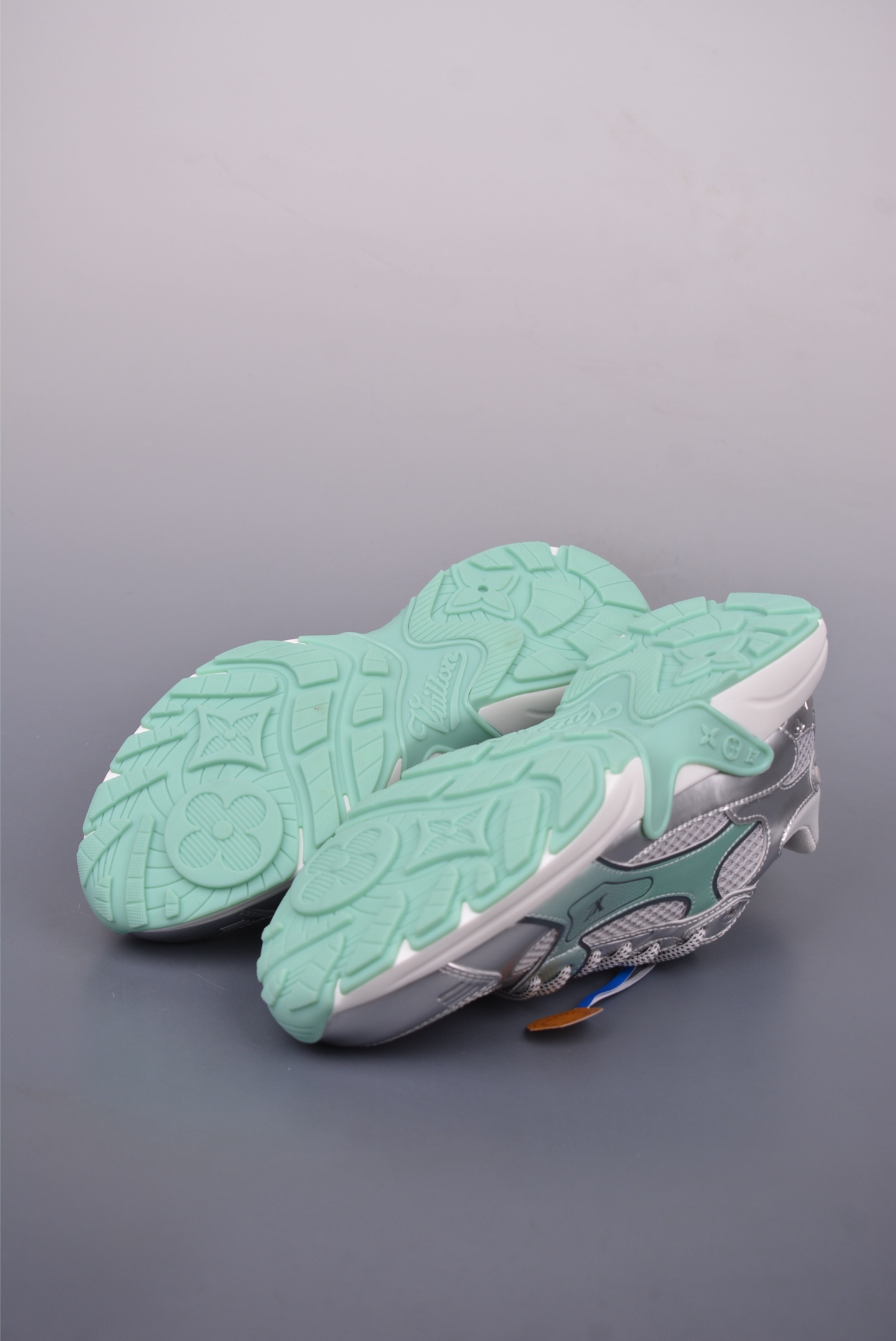 Louis Vuitton Olympia Sneakers: Silver and Mint Green, Breathable Mesh Design 3 i1748387860524 7130 0 2