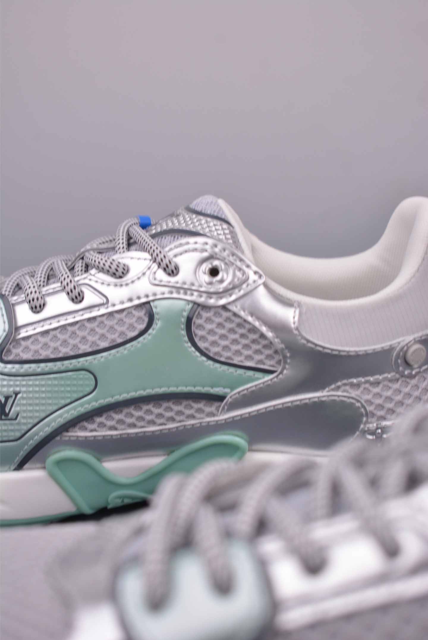 Louis Vuitton Olympia Sneakers: Silver and Mint Green, Breathable Mesh Design 8 i1748387866330 7638 0 7