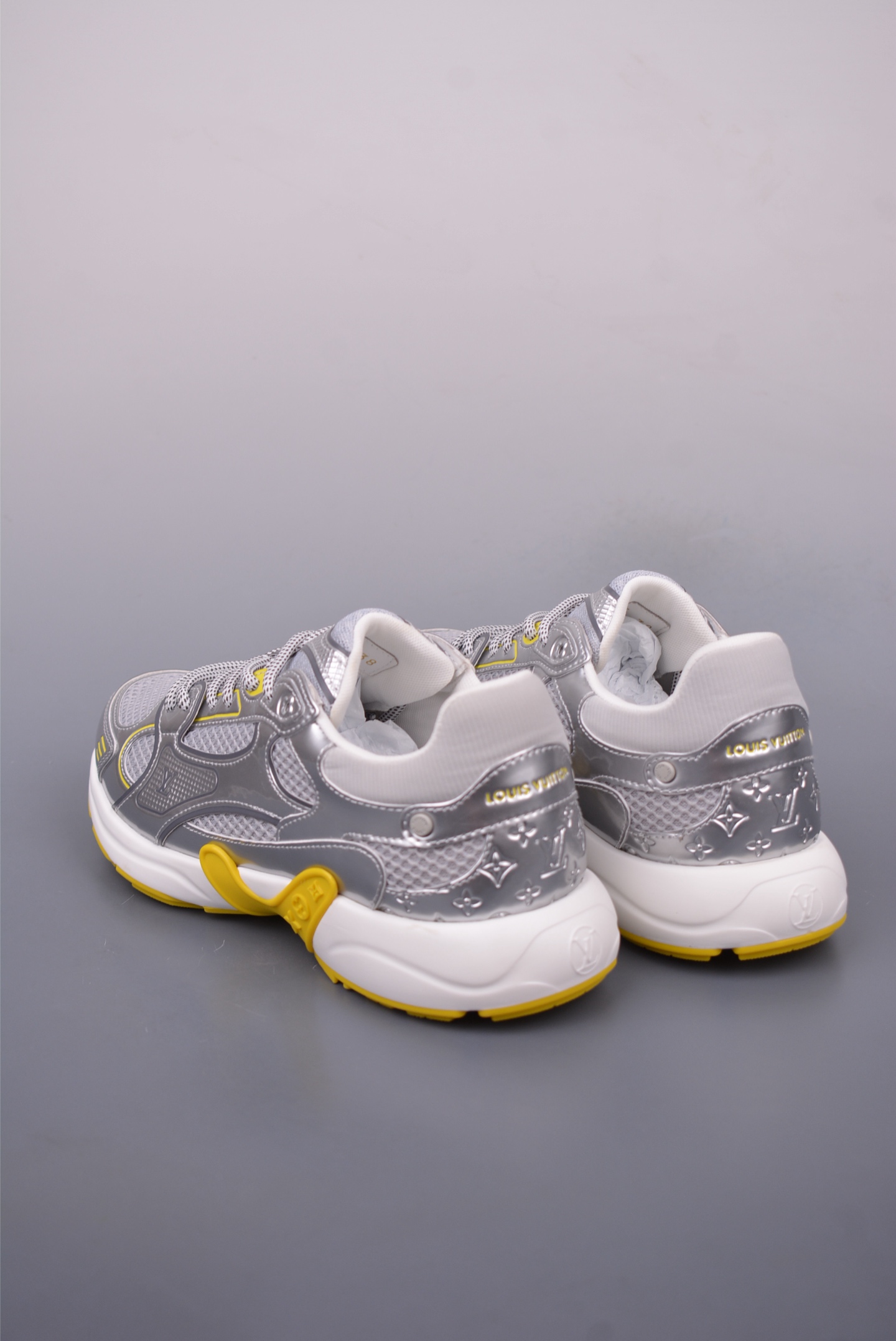 Louis Vuitton Olympia Silver Sneakers Breathable Mesh Design Shoes 2 i1748387885642 3433 0 1