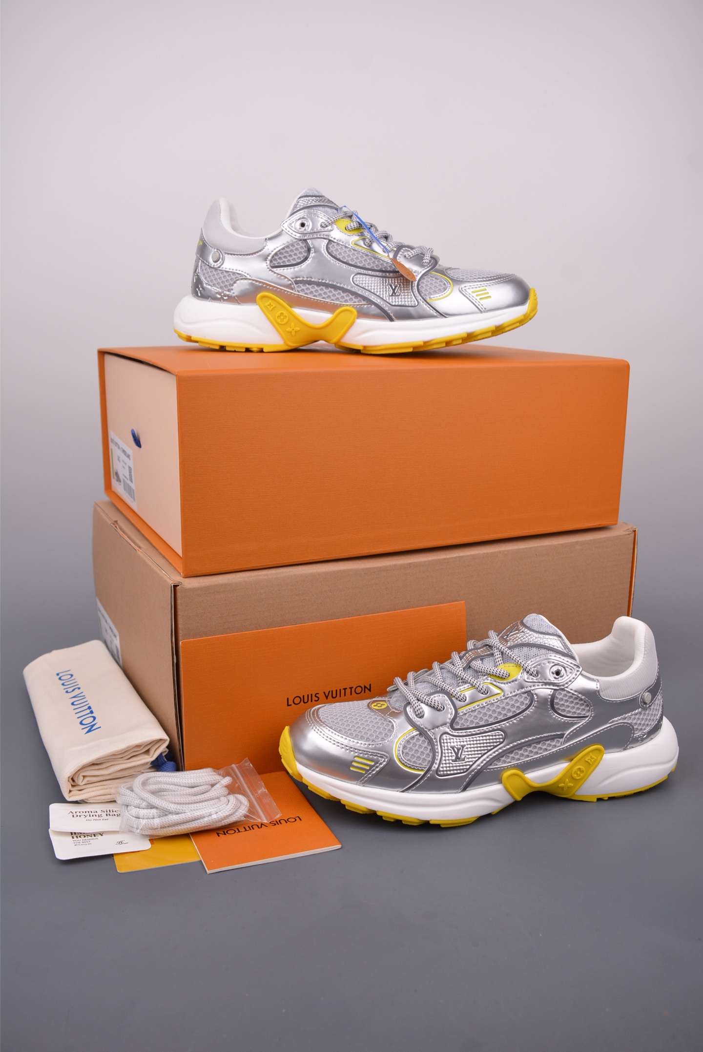 Louis Vuitton Olympia Silver Sneakers Breathable Mesh Design Shoes 5 i1748387889138 3475 0 4