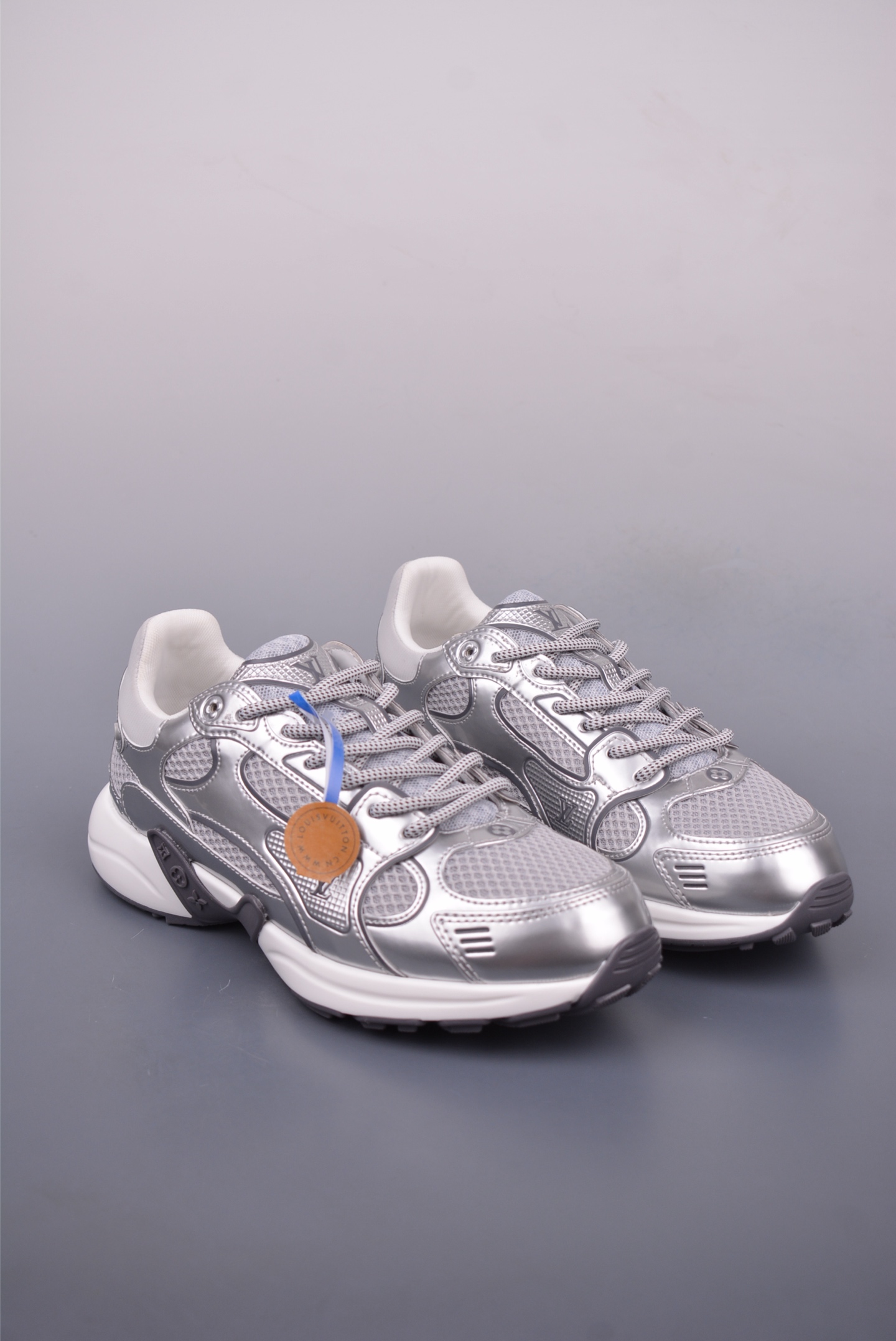 Louis Vuitton Olympia Silver Sneakers - Breathable Mesh Design & Comfort 2 i1748387920333 6479 0 0