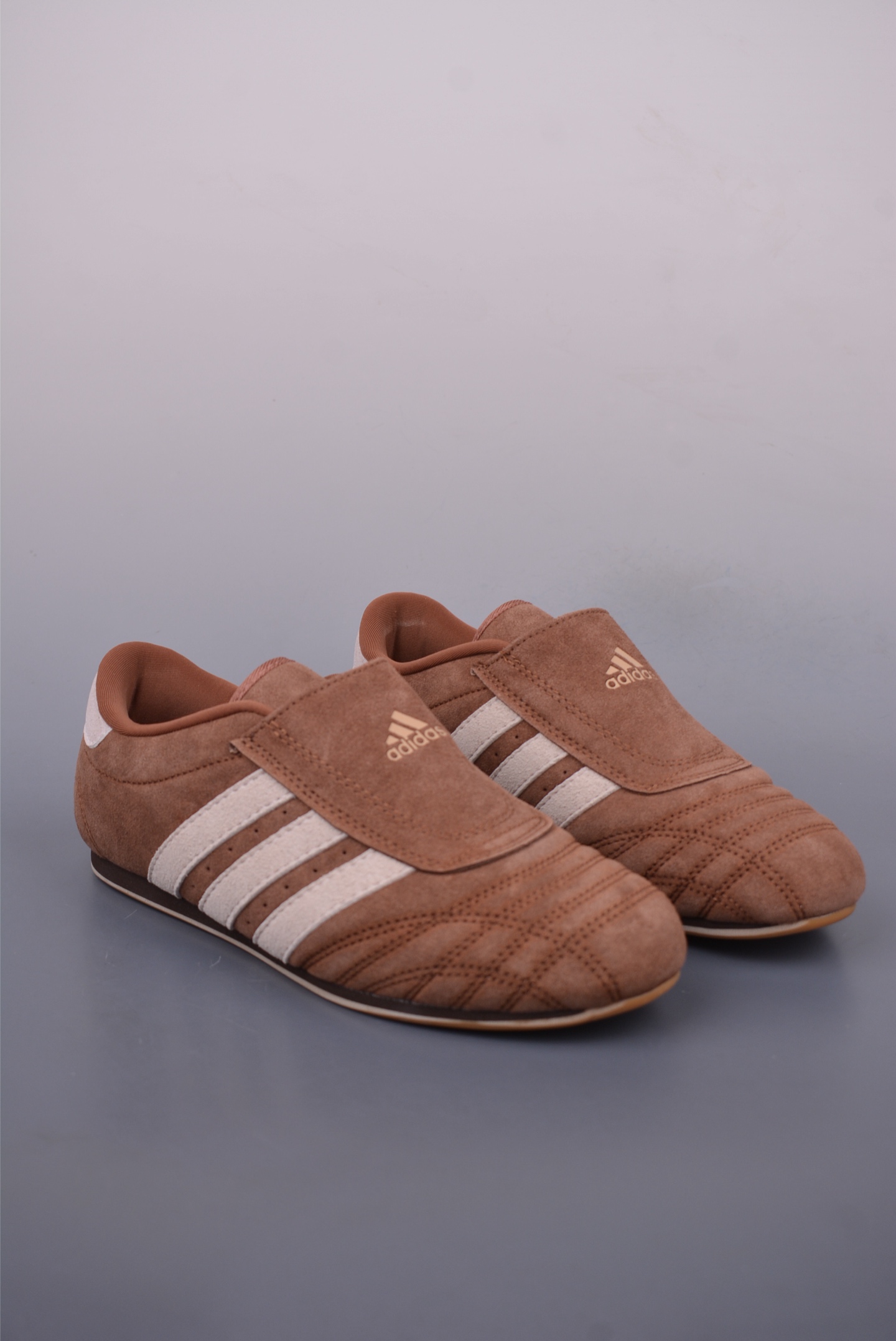 Adidas Originals Taekwondo Low Brown Suede Slip-On Sneakers - Retro Style 1 i1748467891987 5168 0 0