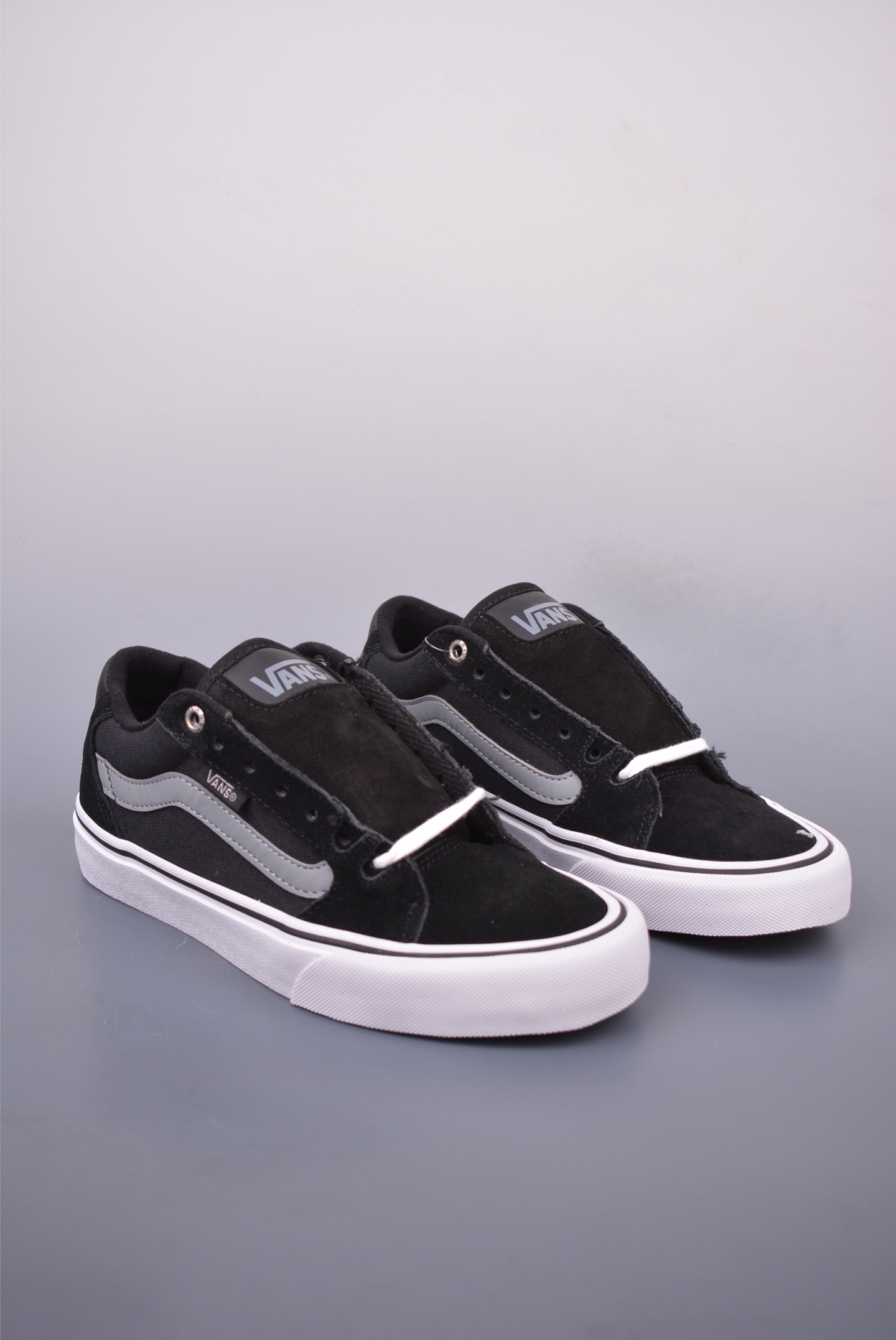 Vans Old Skool Faulkner 黑灰 防滑轻便低帮休闲滑板鞋 VN0A34A4MKI