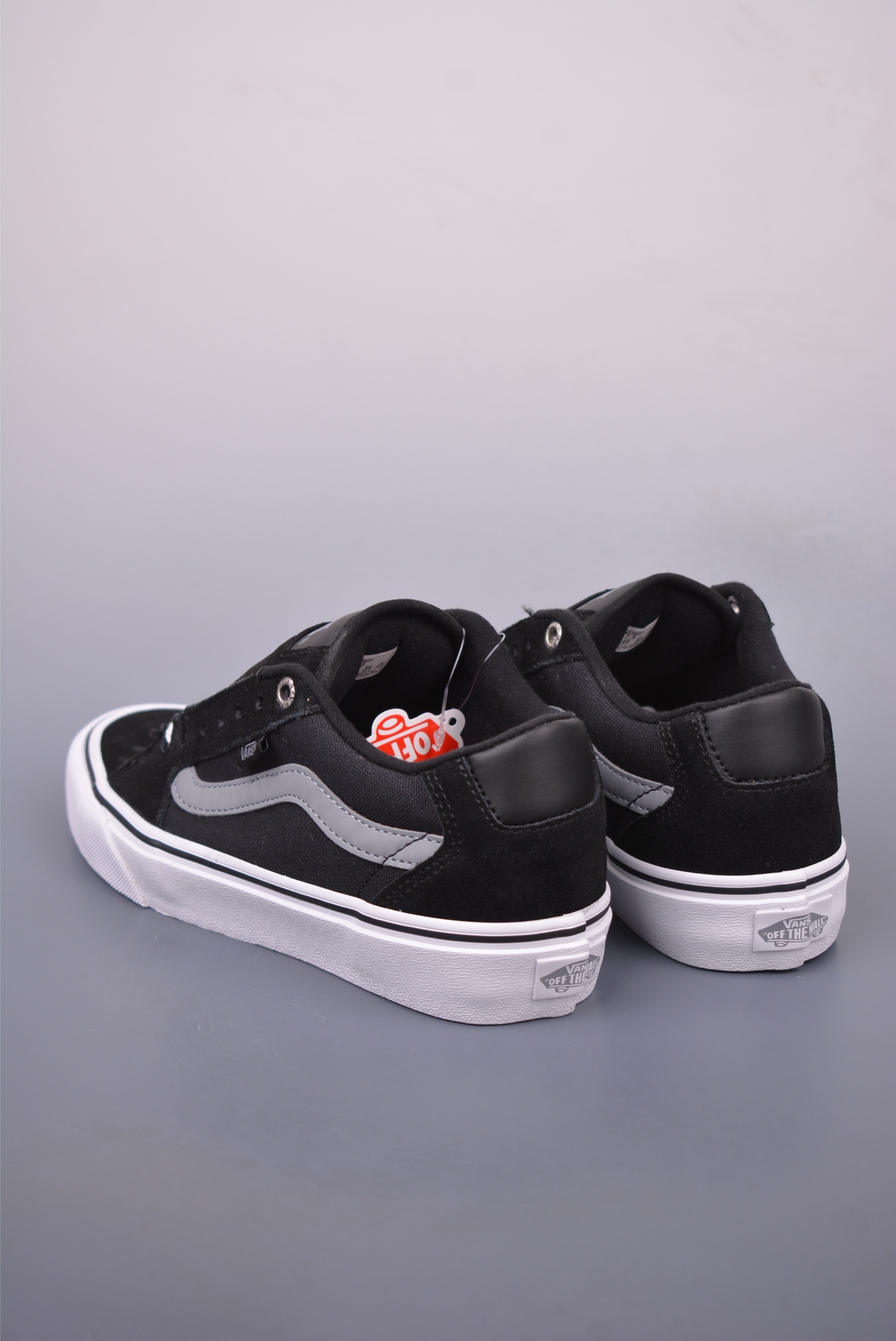 Vans Old Skool Faulkner 黑灰 防滑轻便低帮休闲滑板鞋 VN0A34A4MKI