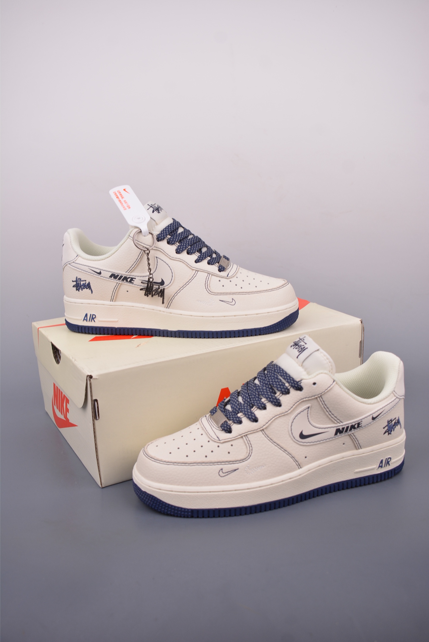 Nike Air Force 1 Low Stussy Fossil Stone Sneakers HH7518-063 Premium Quality 6 i1748469491816 5674 0 4
